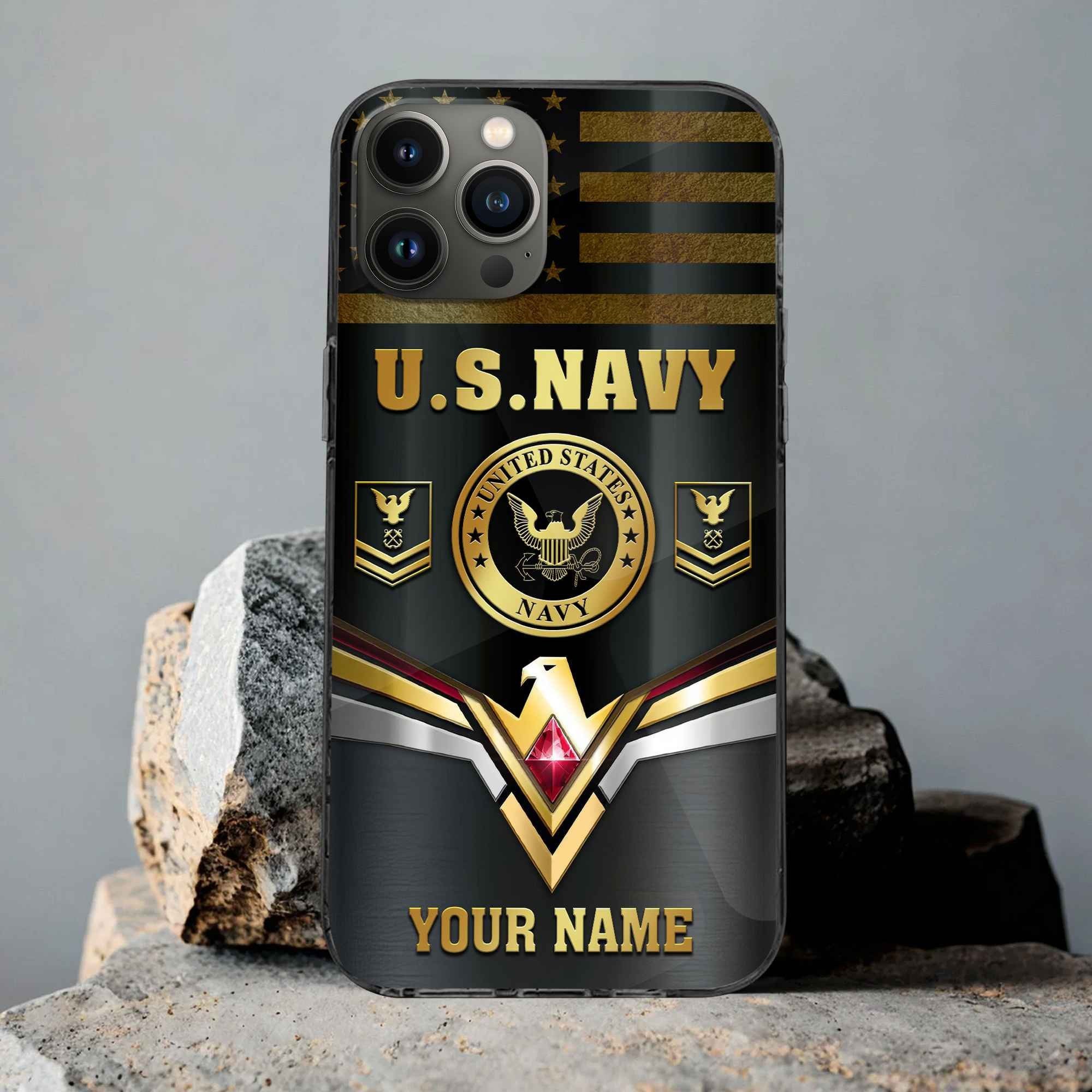 Premium Custom US Navy Phone Case VPVC501702, Gifts For Navy Veteran, Best Gifts On Father's Day, Armed Forces Day, Independence Day, Veterans Day.
