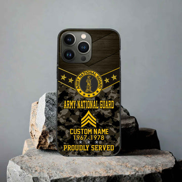 Premium US Army National Guard Phone Case VPVC501908, Custom Name, Rank, Year, Gifts For Army National Guard Veteran, Best Gifts On Father's Day, Armed Forces Day, Independence Day, Veterans Day.