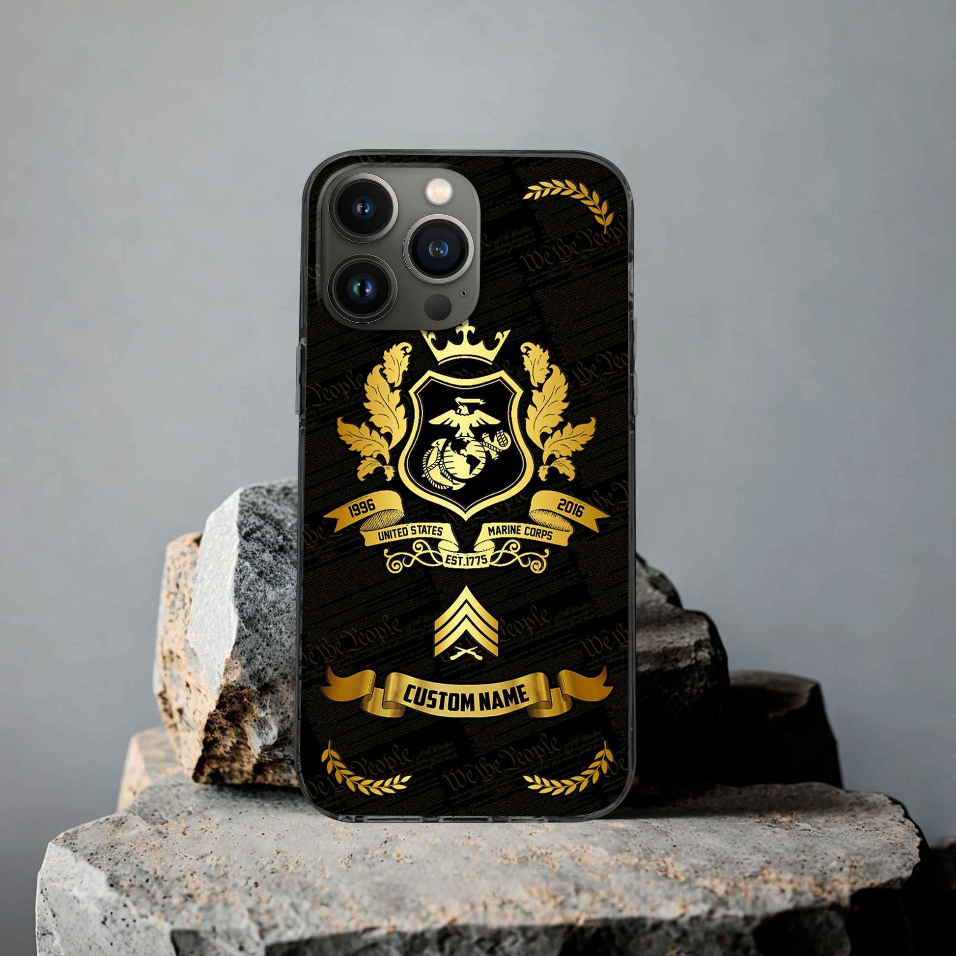 Premium Custom USMC Phone Case VPVC502003, Gifts For Marine Veteran, Gifts For Dad, For Husband, Best Gifts On Father's Day, Armed Forces Day, Independence Day, Veterans Day.