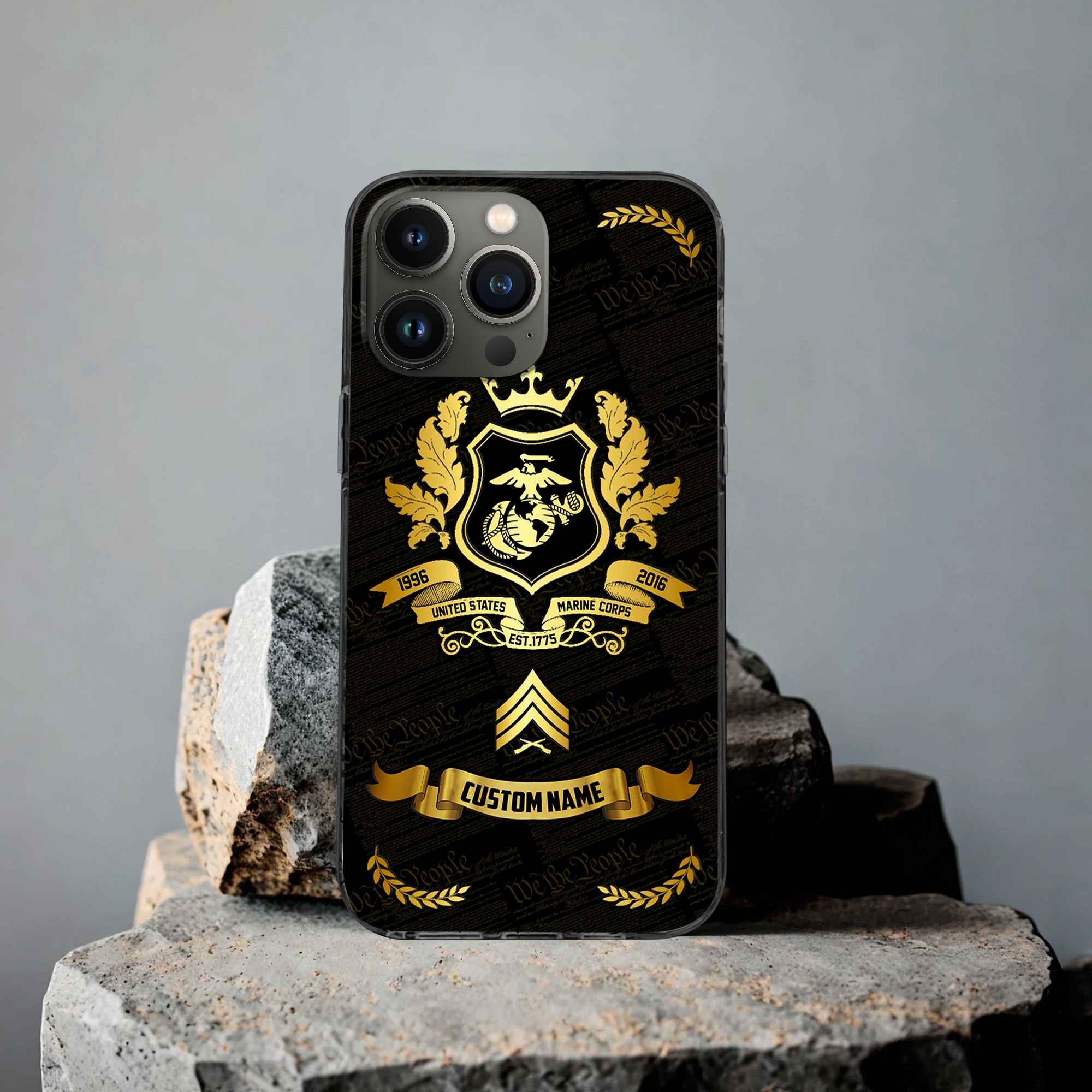 Premium Custom USMC Phone Case VPVC502003, Gifts For Marine Veteran, Gifts For Dad, For Husband, Best Gifts On Father's Day, Armed Forces Day, Independence Day, Veterans Day.