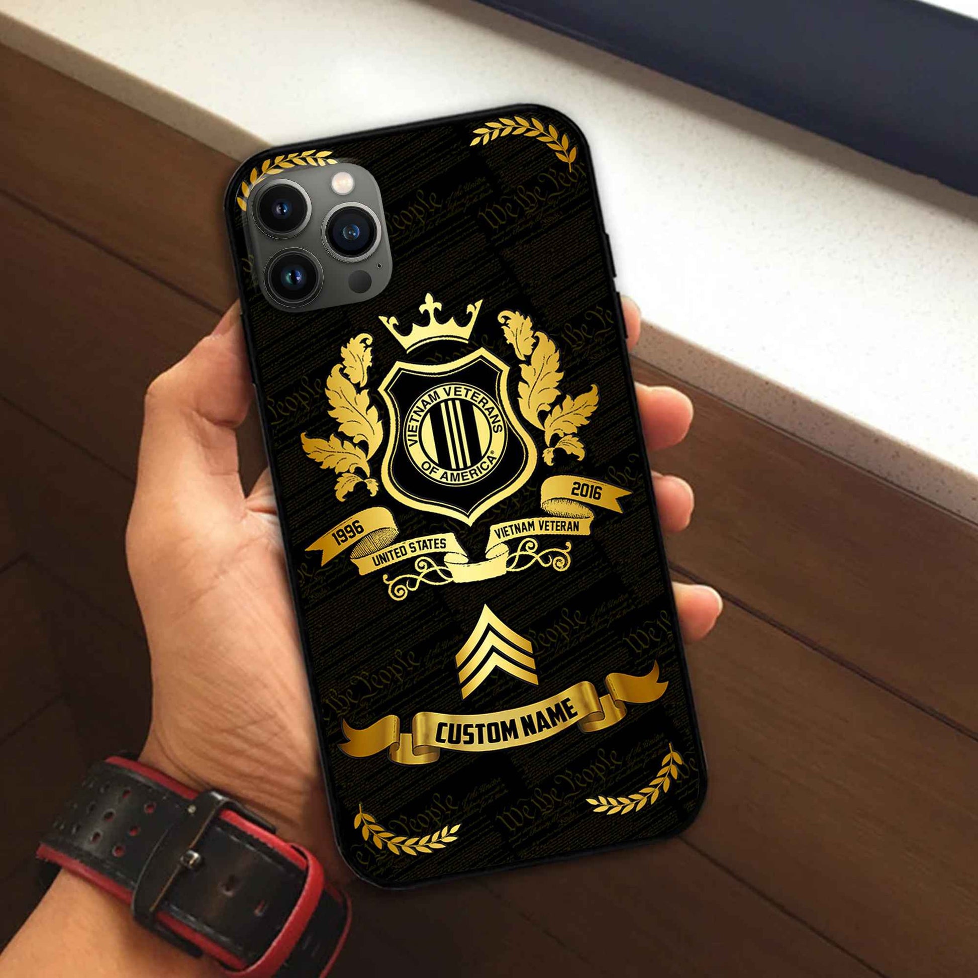 Premium Custom Vietnam Veteran Phone Case VPVC502006, Gifts For Vietnam Veteran, Gifts For Dad, For Husband, Best Gifts On Father's Day, Armed Forces Day, Independence Day, Veterans Day.