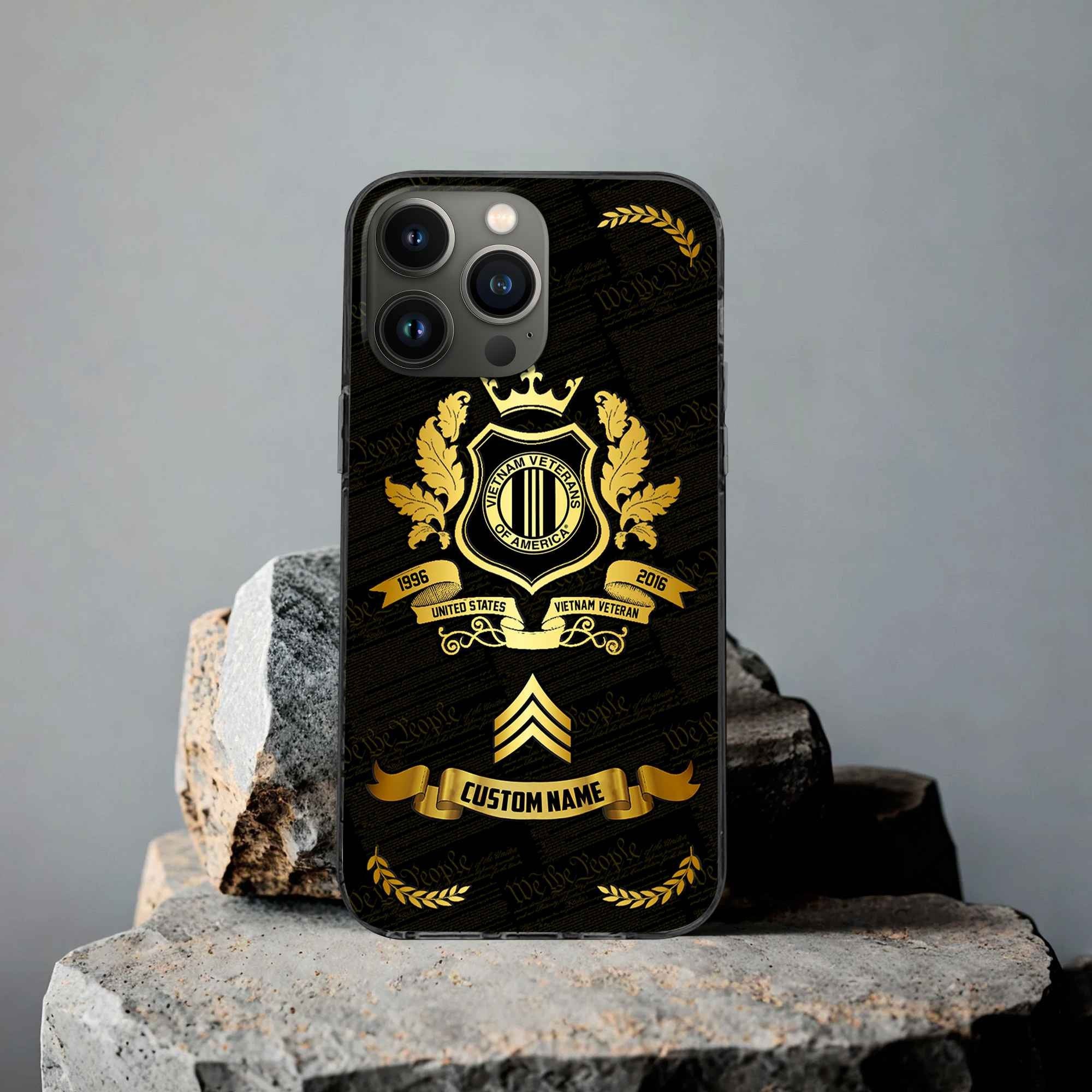 Premium Custom Vietnam Veteran Phone Case VPVC502006, Gifts For Vietnam Veteran, Gifts For Dad, For Husband, Best Gifts On Father's Day, Armed Forces Day, Independence Day, Veterans Day.