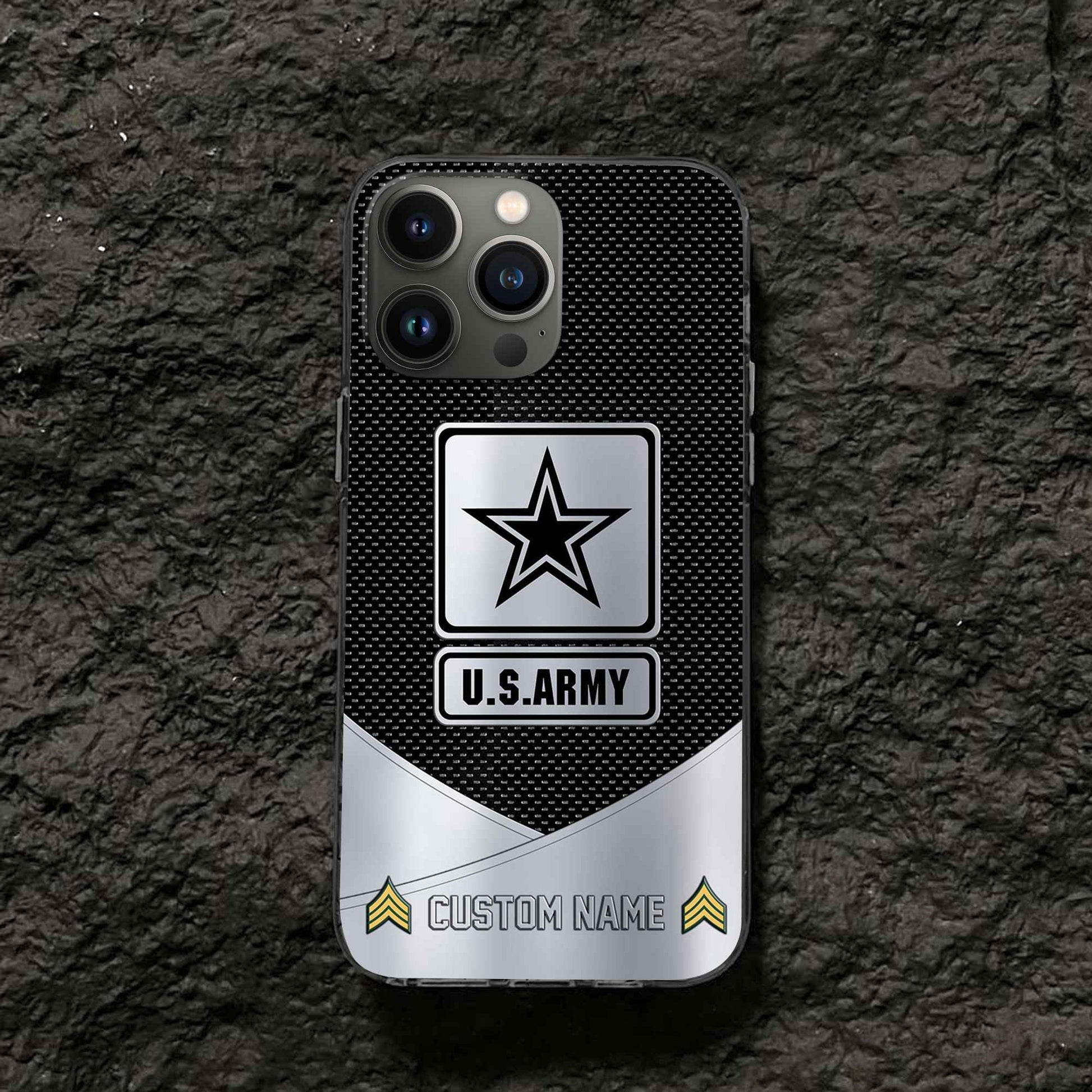 Unique Custom Name, Rank, US Army Phone Case VPVC502201, Gifts For Army Veteran, Gifts For Dad, For Husband, Best Gifts On Father's Day, Independence Day, Veterans Day.