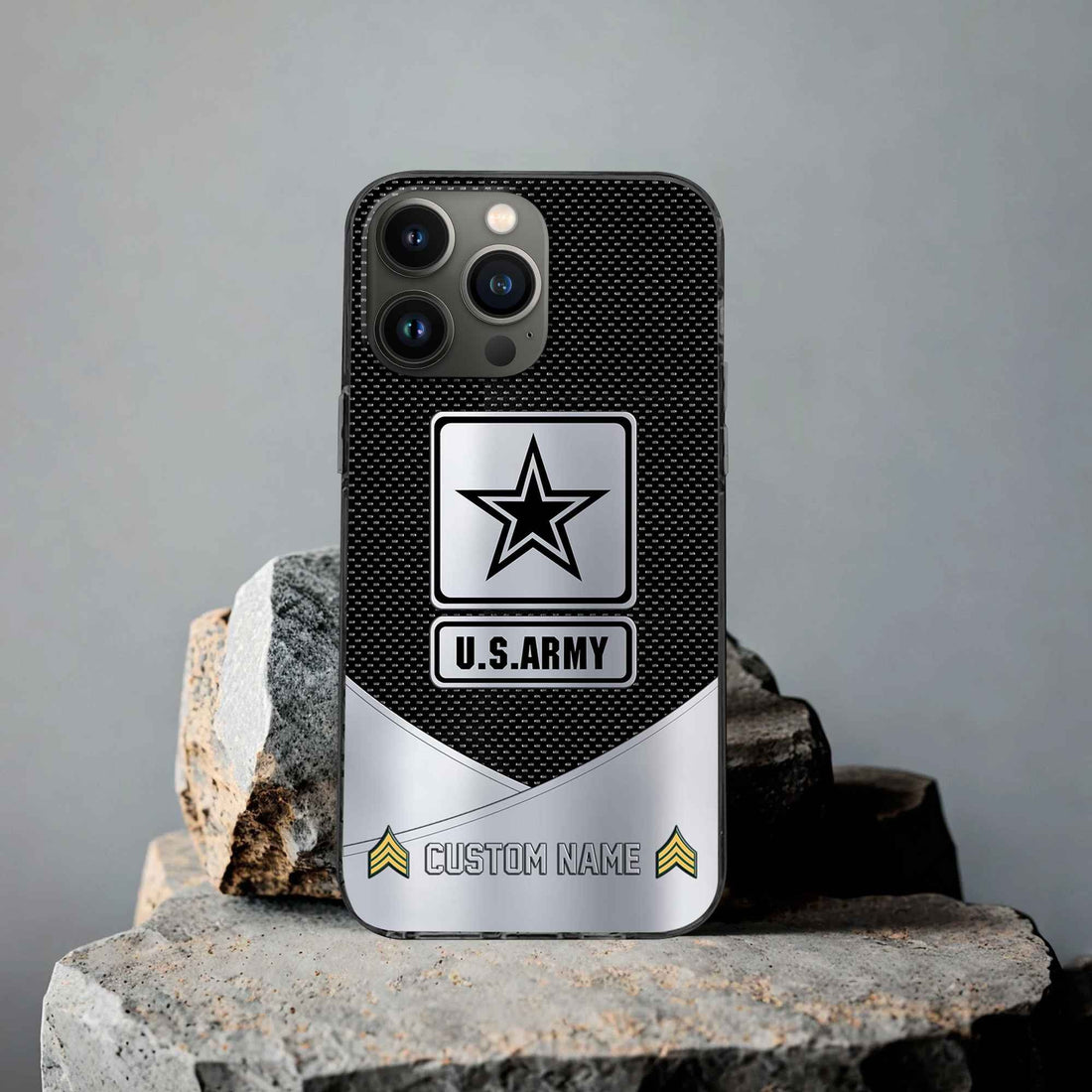 Unique Custom Name, Rank, US Army Phone Case VPVC502201, Gifts For Army Veteran, Gifts For Dad, For Husband, Best Gifts On Father's Day, Independence Day, Veterans Day.