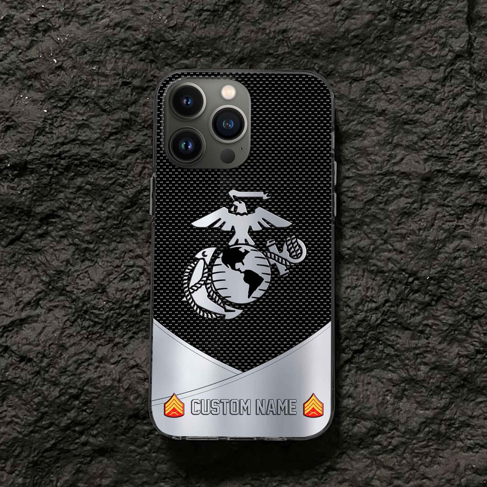 Unique Custom Name, Rank, USMC Phone Case VPVC502203, Gifts For Marine Veteran, Gifts For Dad, For Husband, Best Gifts On Father's Day, Independence Day, Veterans Day.