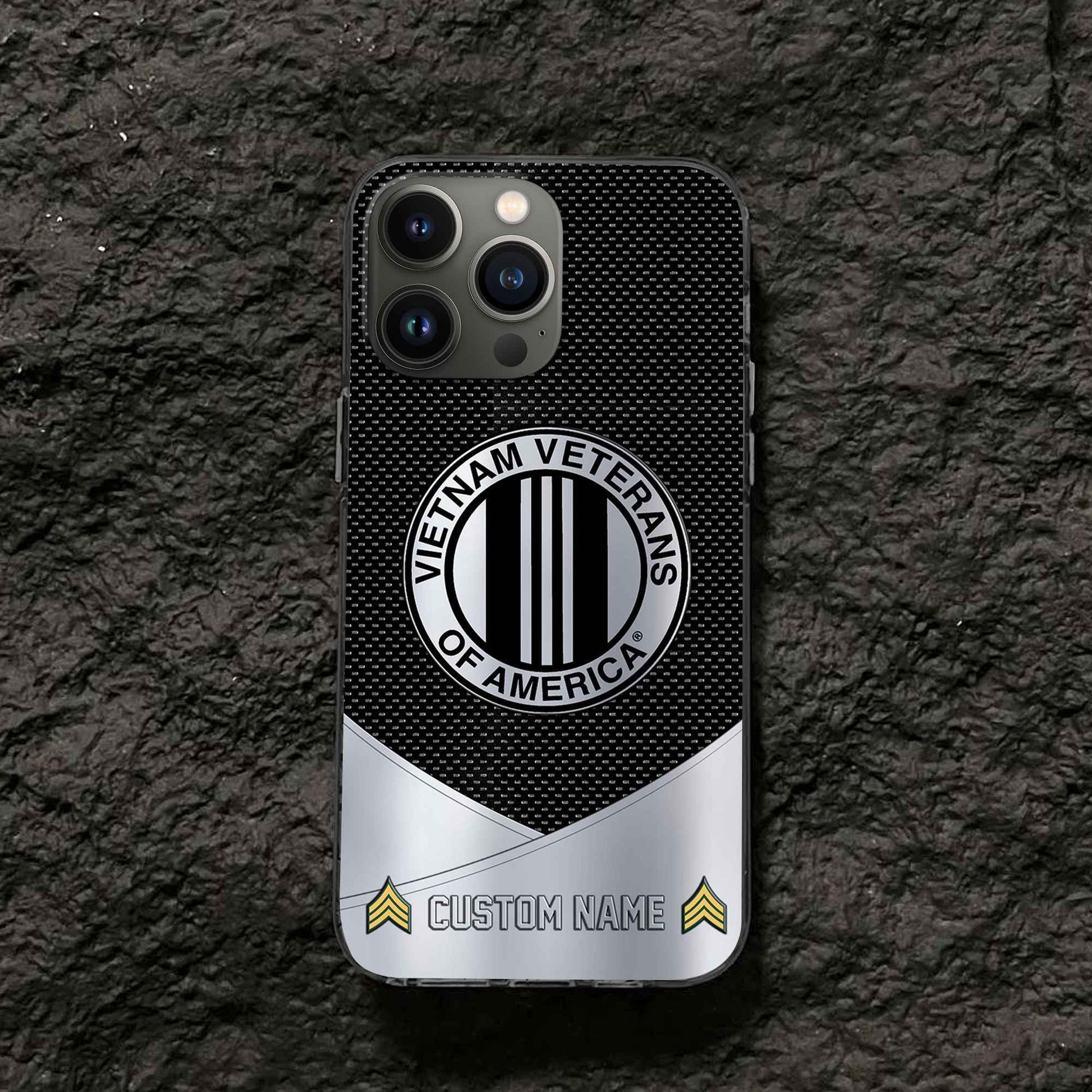 Unique Custom Name, Rank, Vietnam Veteran Phone Case VPVC502206, Gifts For Vietnam Veteran, Gifts For Dad, For Husband, Best Gifts On Father's Day, Independence Day, Veterans Day.