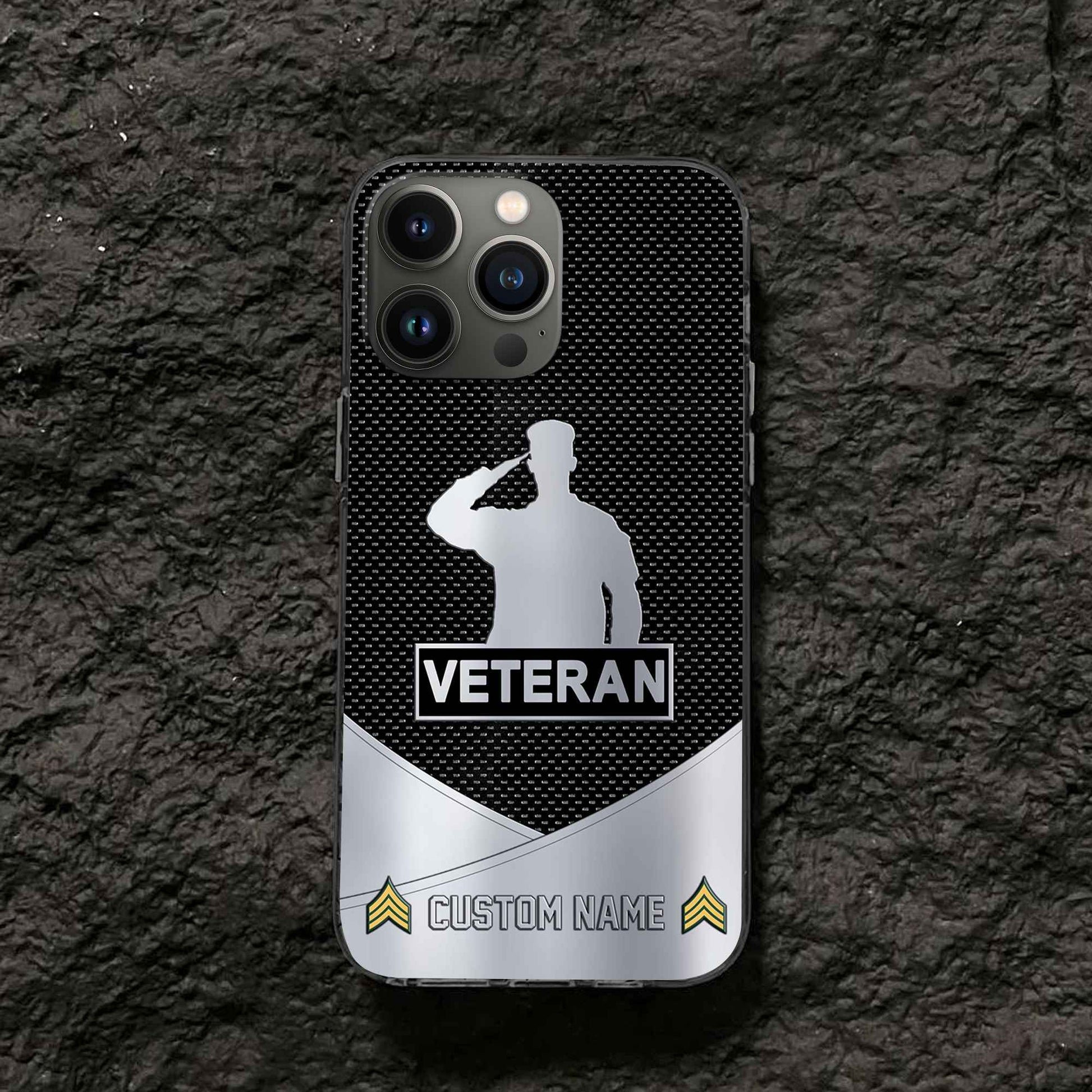 Unique Custom Name, Rank, US Veteran Phone Case VPVC502207, Gifts For US Veteran, Gifts For Dad, For Husband, Best Gifts On Father's Day, Independence Day, Veterans Day.