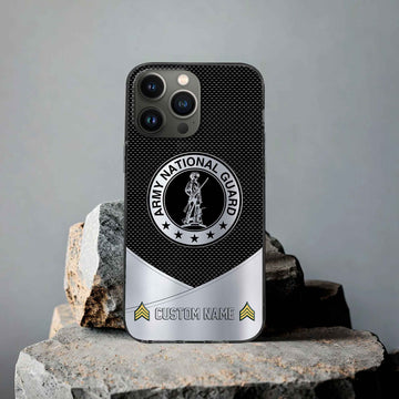 Unique Custom Name, Rank, US Army National Guard Phone Case VPVC502208, Gifts For Army National Guard Veteran, Gifts For Dad, For Husband, Best Gifts On Father's Day, Independence Day, Veterans Day.