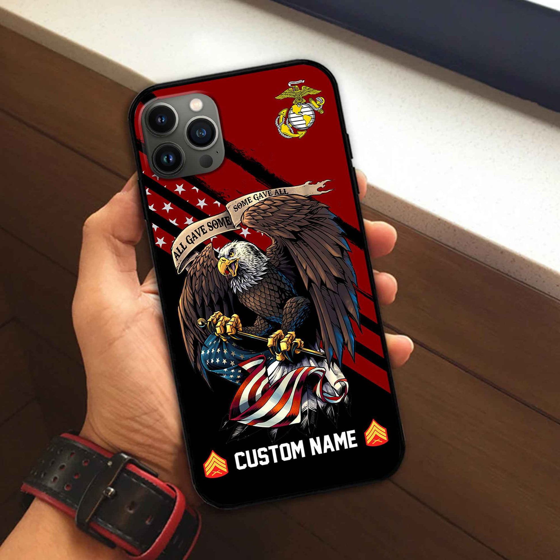 Premium Custom USMC Phone Case VPVC502303, Gifts For Marine Veteran, Best Gifts On Father's Day, Armed Forces Day, Independence Day, Veterans Day.