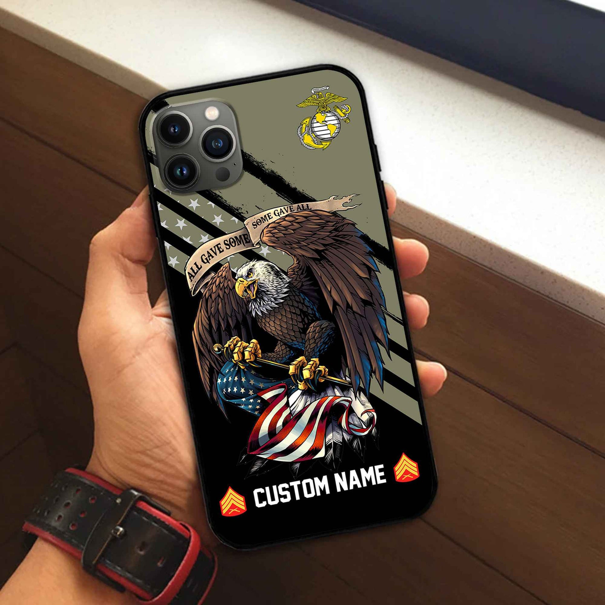 Premium Custom USMC Phone Case VPVC502311, Gifts For Marine Veteran, Best Gifts On Father's Day, Armed Forces Day, Independence Day, Veterans Day.