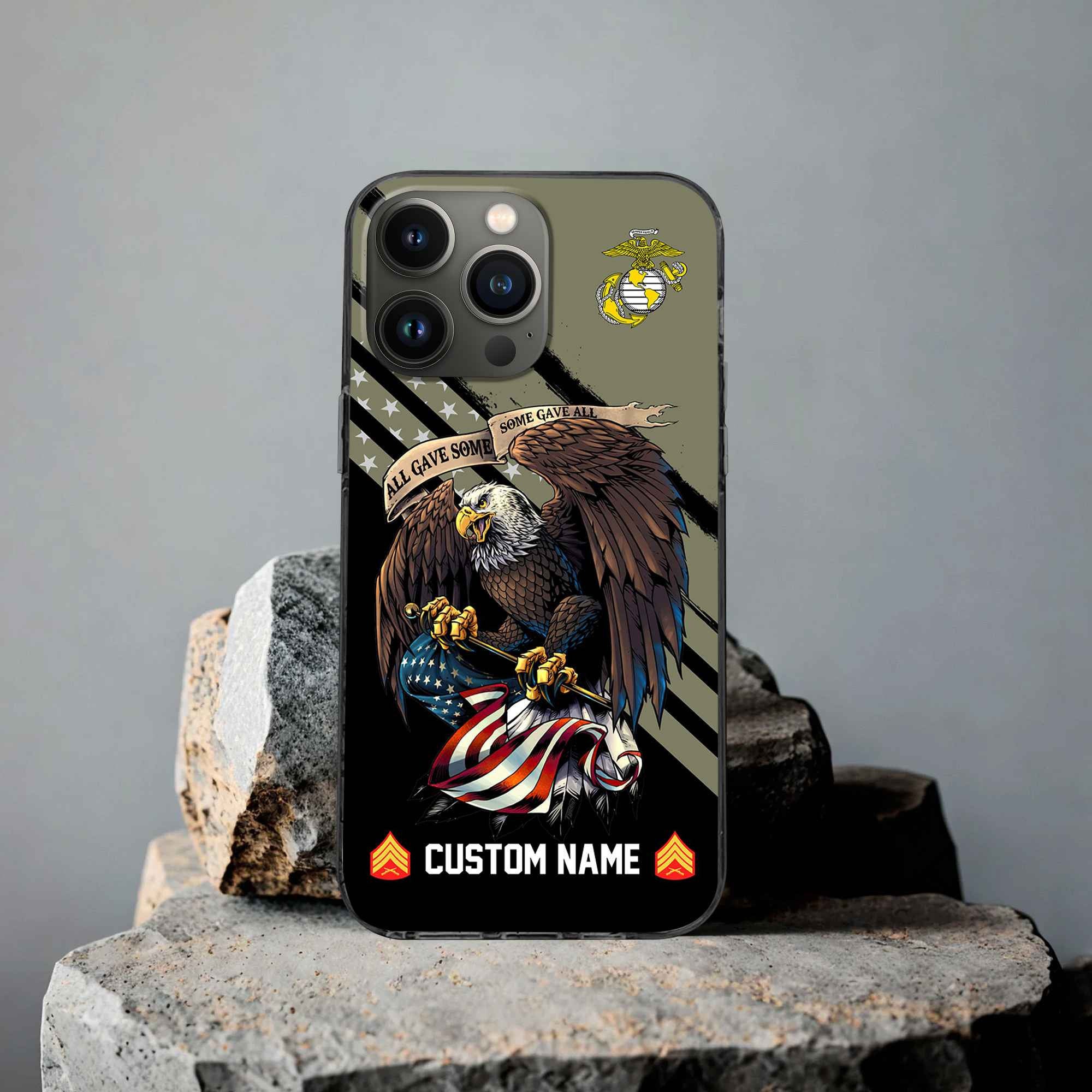 Premium Custom USMC Phone Case VPVC502311, Gifts For Marine Veteran, Best Gifts On Father's Day, Armed Forces Day, Independence Day, Veterans Day.
