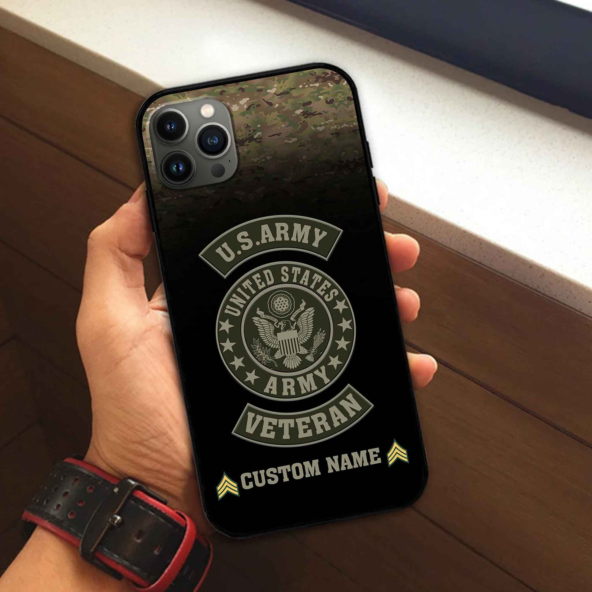 US Army Custom Phone Case VPVC502401, Gifts For Army Veteran, Best Gifts On Father's Day, Armed Forces Day, Independence Day, Veterans Day.