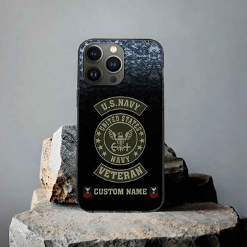 US Navy Custom Phone Case VPVC502402, Gifts For Navy Veteran, Best Gifts On Father's Day, Armed Forces Day, Independence Day, Veterans Day.