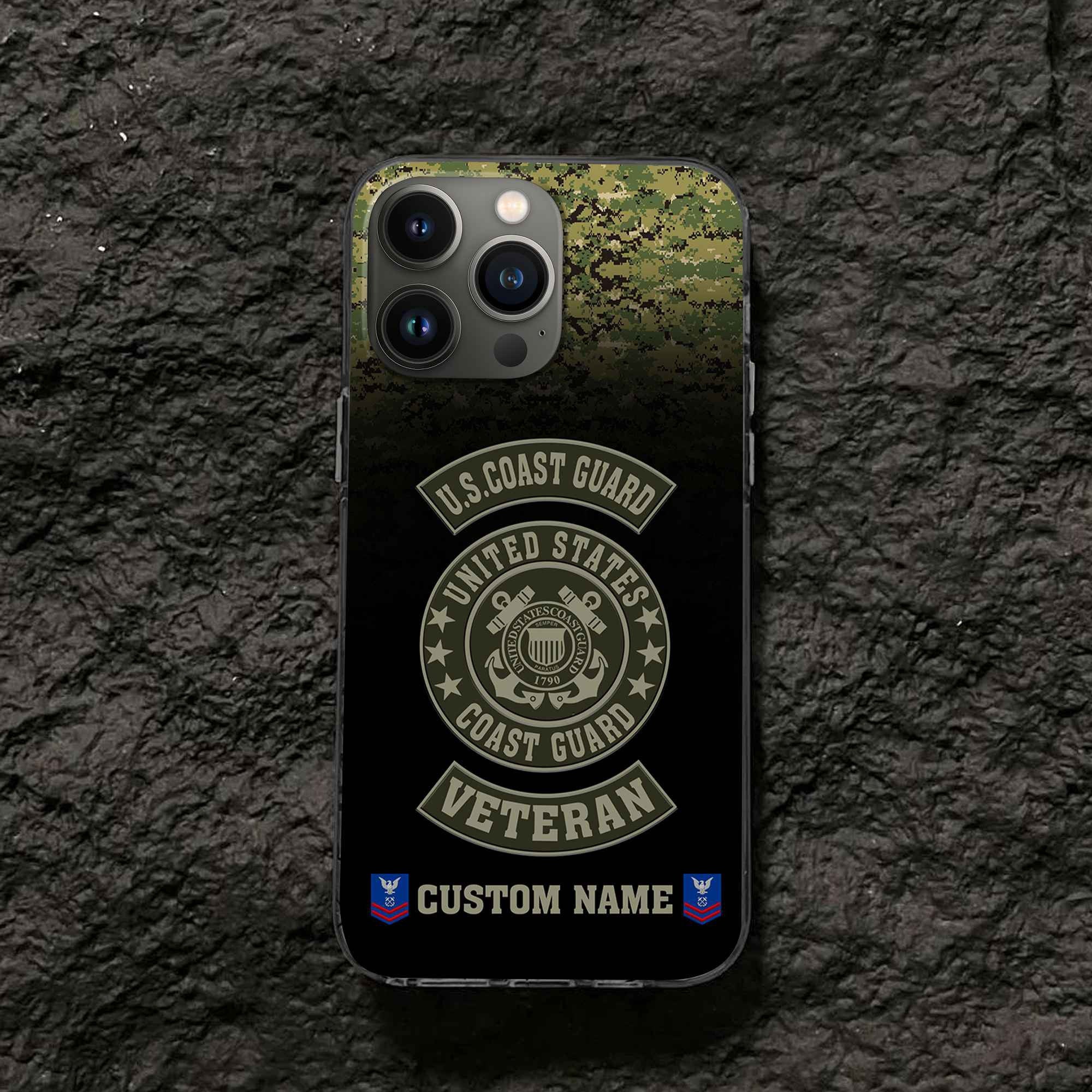 USCG Custom Phone Case VPVC502405, Gifts For Coast Guard Veteran, Best Gifts On Father's Day, Armed Forces Day, Independence Day, Veterans Day.