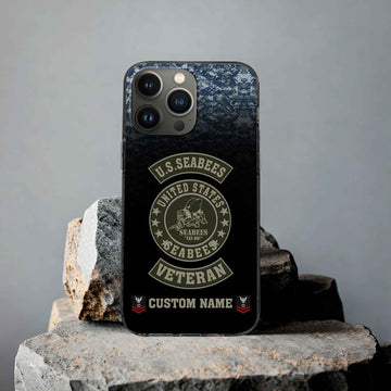 US Seabees Custom Phone Case VPVC502409, Gifts For Seabees Veteran, Best Gifts On Father's Day, Armed Forces Day, Independence Day, Veterans Day.