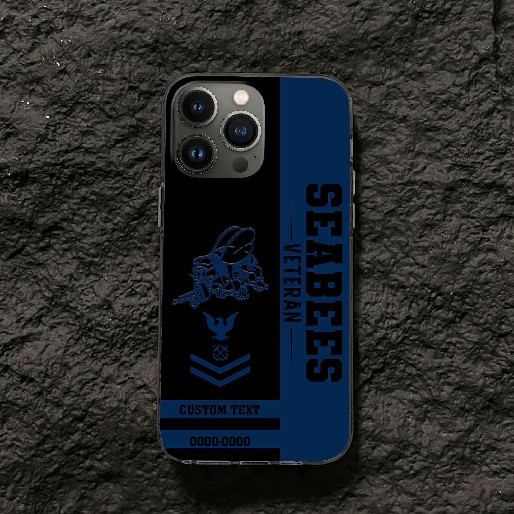Premium US Seabees Phone Case VPVC502509, Custom Name, Rank, Year, Gifts For US Seabees, Best Gifts On Father's Day, Armed Forces Day, Independence Day, Veterans Day.