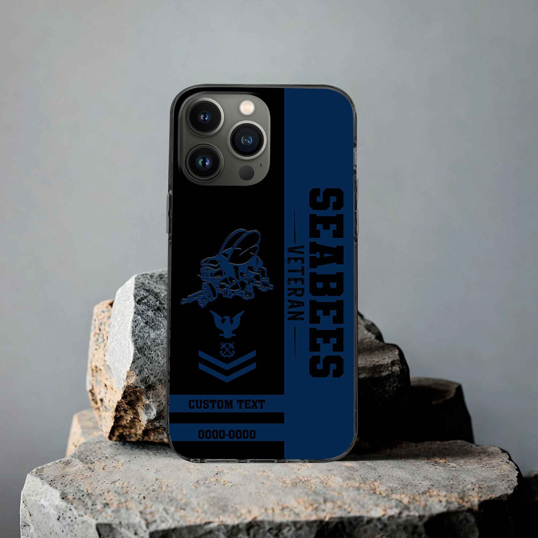 Premium US Seabees Phone Case VPVC502509, Custom Name, Rank, Year, Gifts For US Seabees, Best Gifts On Father's Day, Armed Forces Day, Independence Day, Veterans Day.
