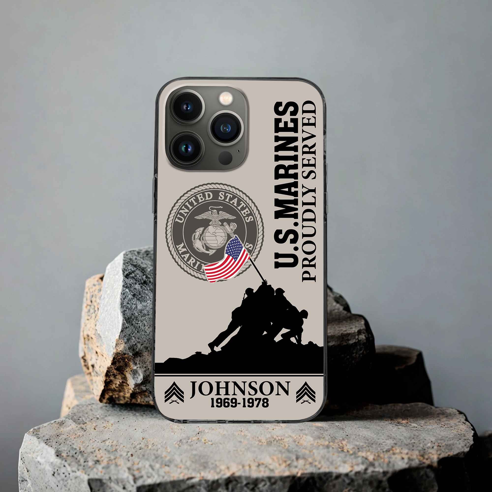 Premium Custom USMC Phone Case VPVC502603, Gifts For Marine Veteran, Gifts For Dad, For Husband, Best Gifts On Father's Day, Armed Forces Day, Independence Day, Veterans Day.