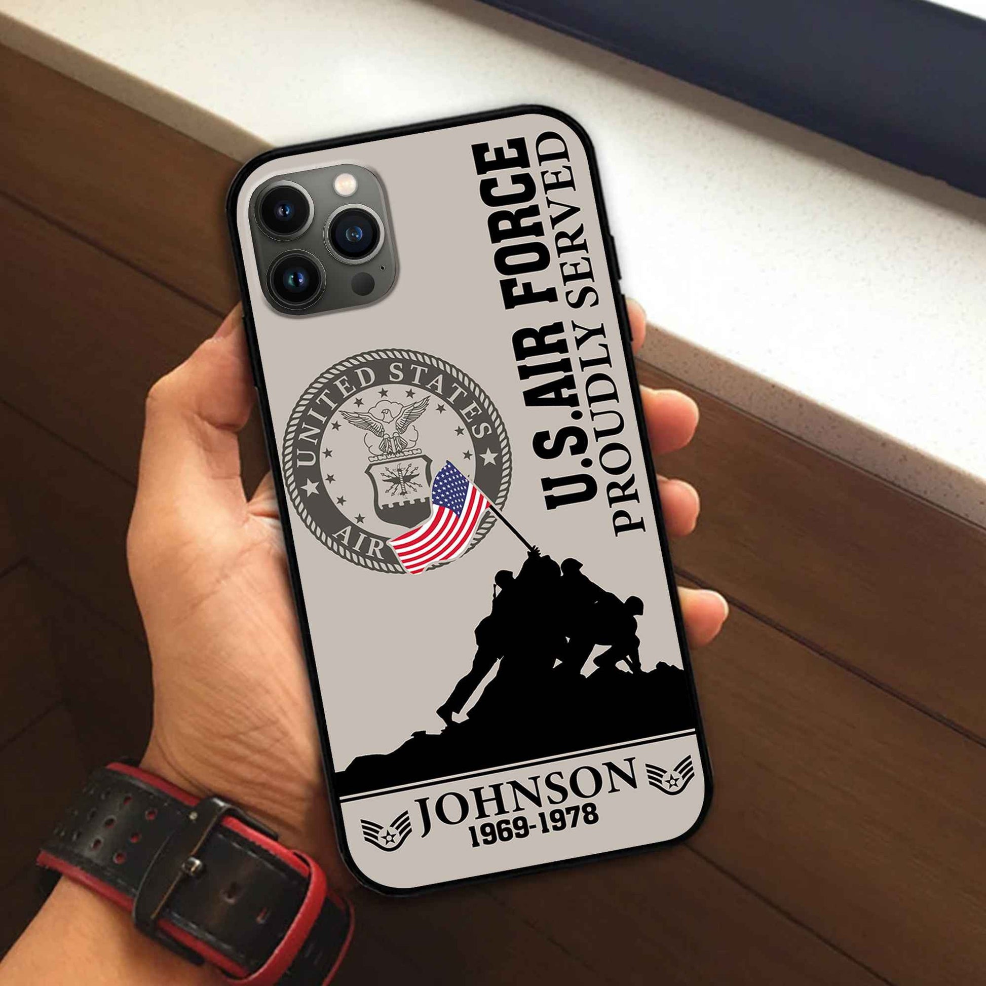Premium Custom USAF Phone Case VPVC502604, Gifts For Air Force Veteran, Gifts For Dad, For Husband, Best Gifts On Father's Day, Armed Forces Day, Independence Day, Veterans Day.