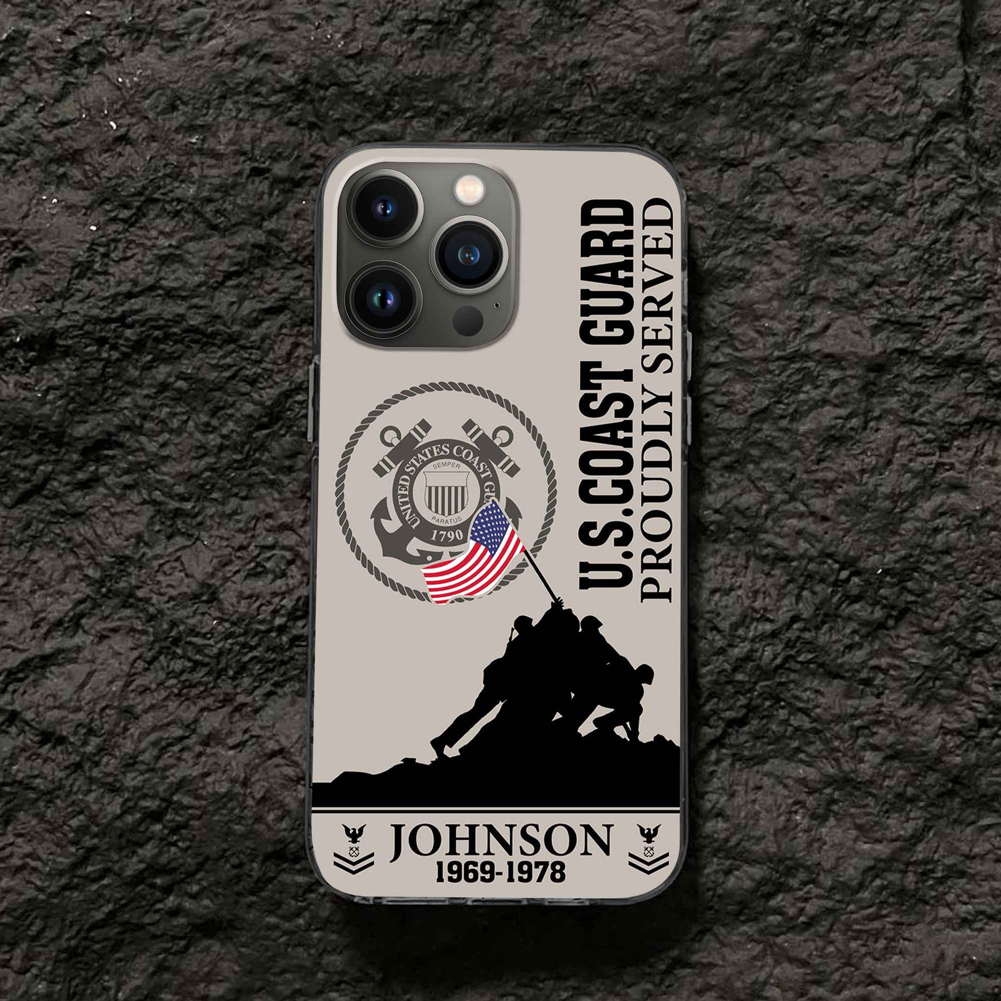 Premium Custom USCG Phone Case VPVC502605, Gifts For Coast Guard Veteran, Gifts For Dad, For Husband, Best Gifts On Father's Day, Armed Forces Day, Independence Day, Veterans Day.