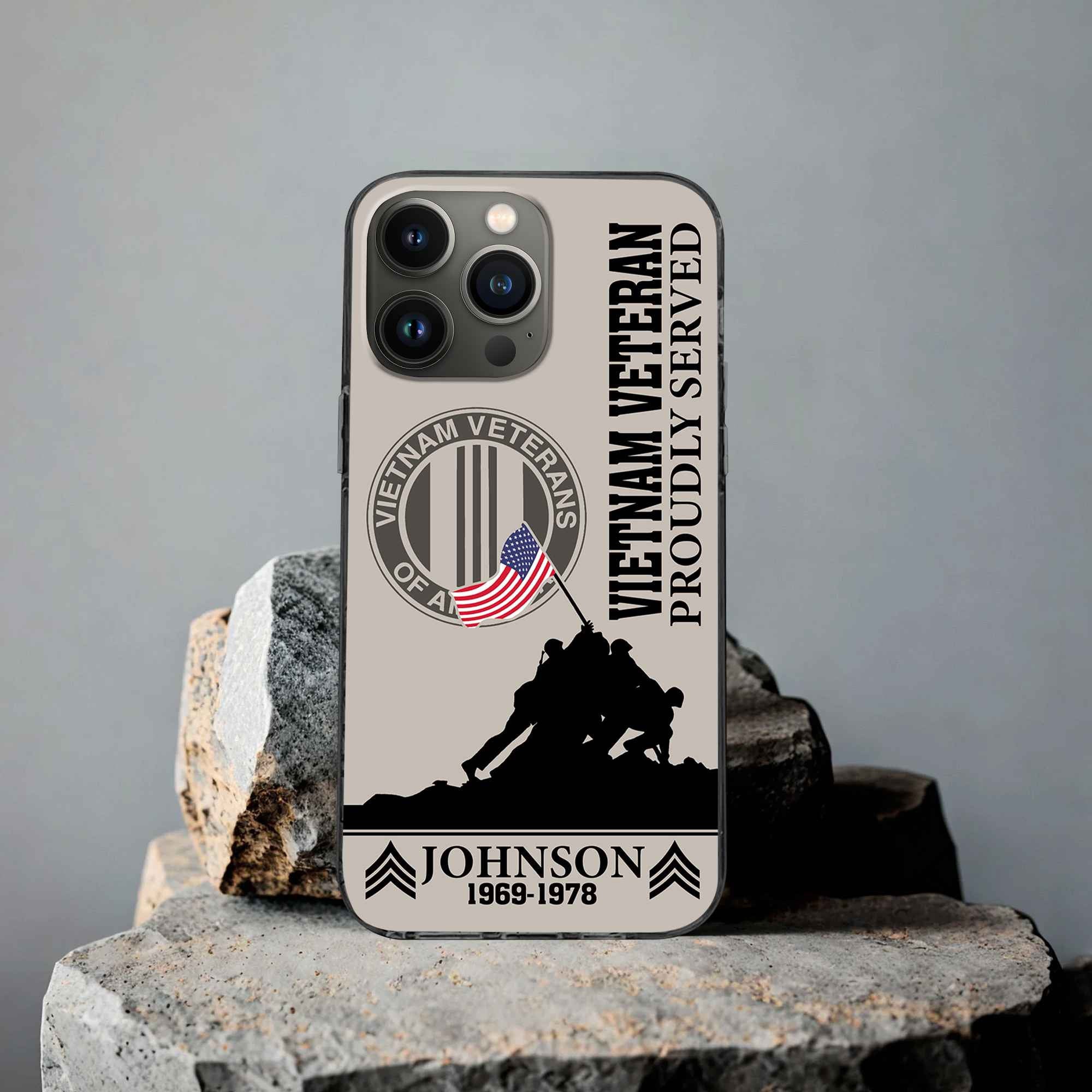 Premium Custom Vietnam Veteran Phone Case VPVC502606, Gifts For Vietnam Veteran, Gifts For Dad, For Husband, Best Gifts On Father's Day, Armed Forces Day, Independence Day, Veterans Day.