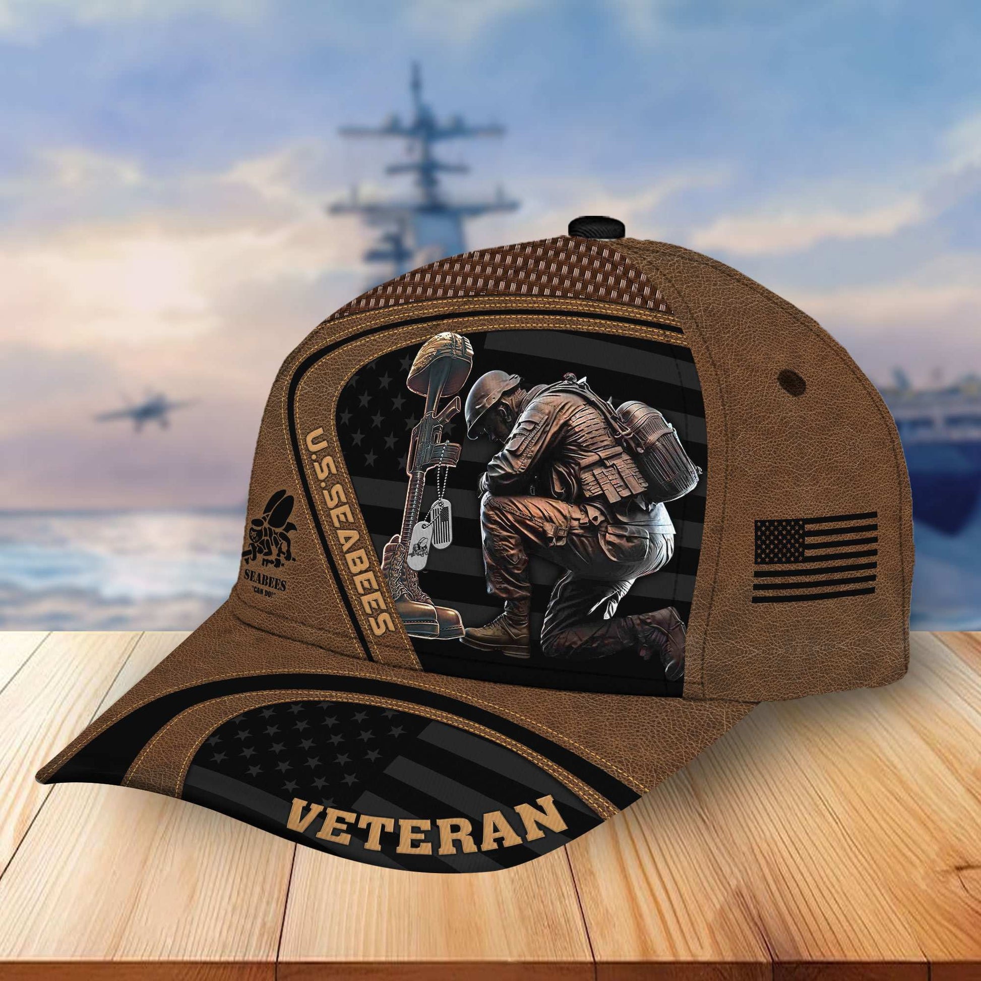 Premium US Veterans Cap APHN301212, Gifts For US Veterans, Best Gifts On Father's Day, Memorial Day, Independence Day, Veterans Day.