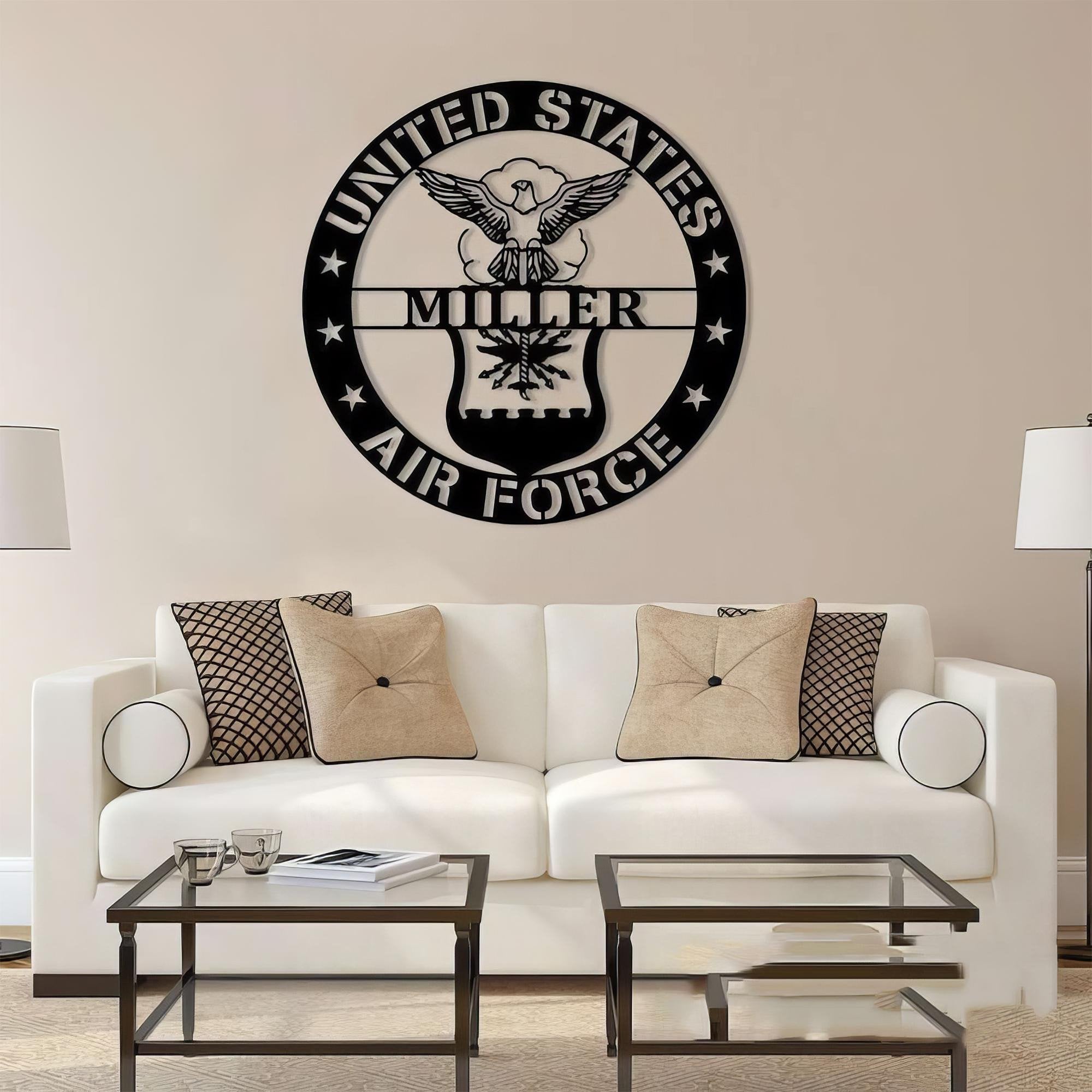 Premium Custom US Air Force Metal Signs VPVC901116, Gifts For Air Force Veteran