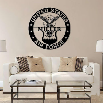 Premium Custom US Air Force Metal Signs VPVC901116, Gifts For Air Force Veteran