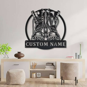 Premium Custom US Veteran Metal Signs VPVC901118, Gifts For US Veteran