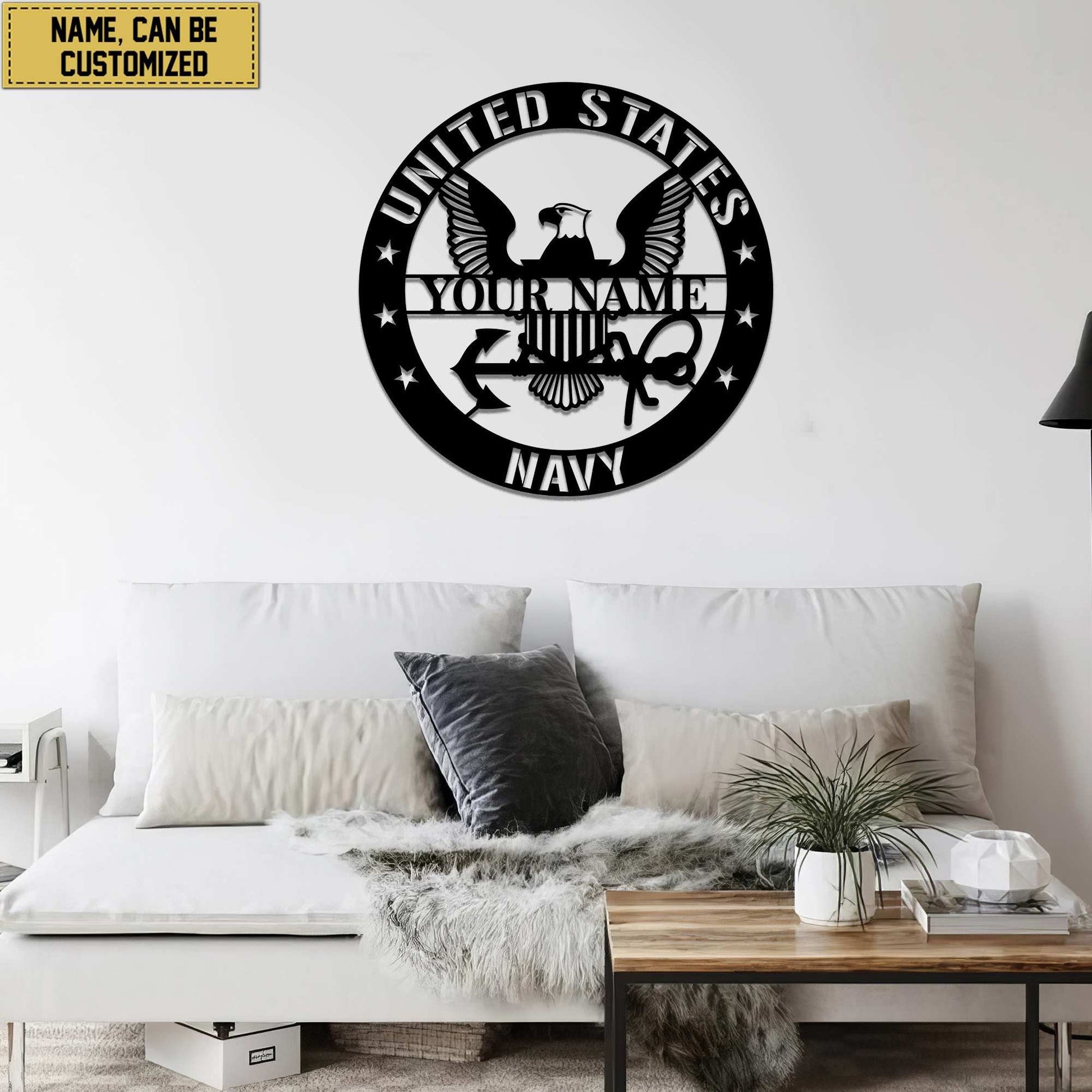 Premium Custom US Navy Veteran Metal Signs VPVC900702, Gifts For Navy Veteran, Best Gifts On Father's Day, Armed Forces Day, Independence Day, Veterans Day.