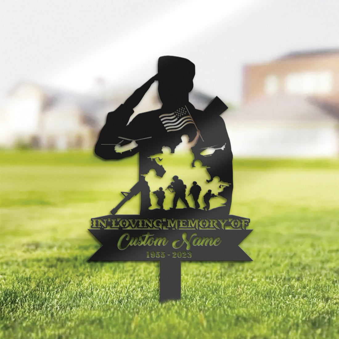 Premium Custom US Veteran Metal Signs VPVC901170, Gifts For US Veteran