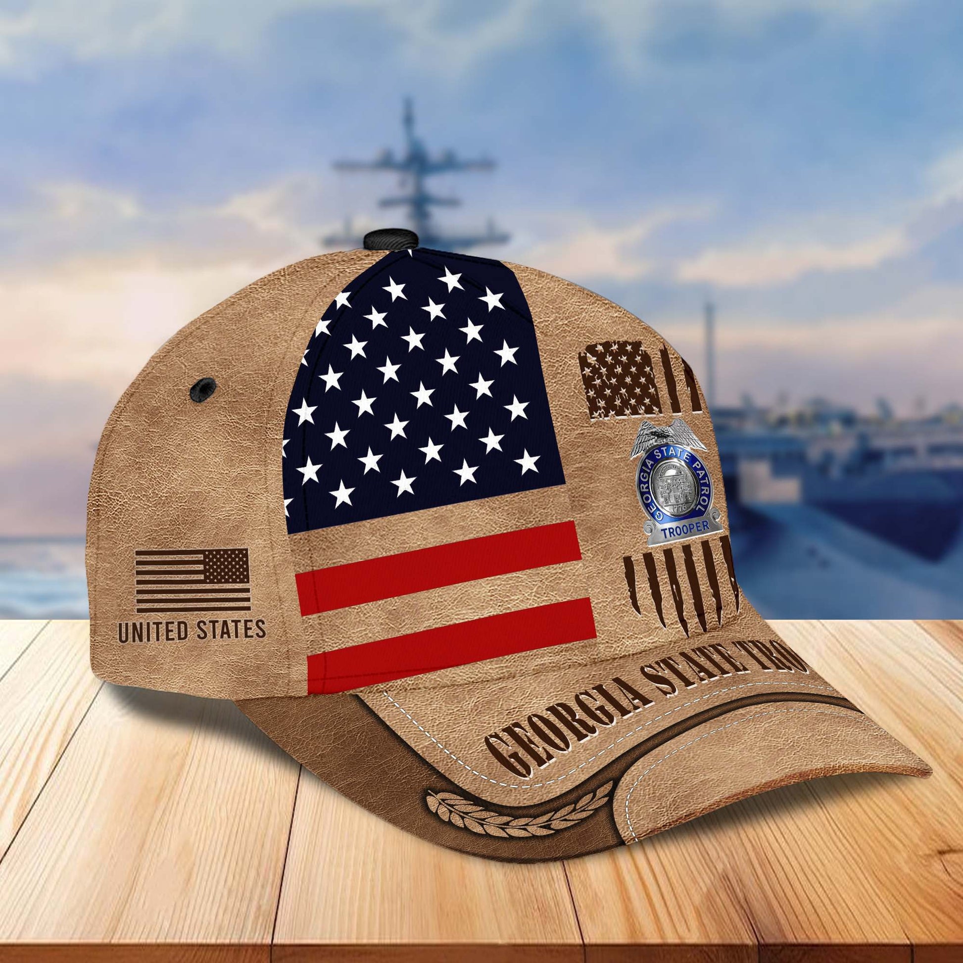 Premium Georgia State Trooper Cap BPVC200310