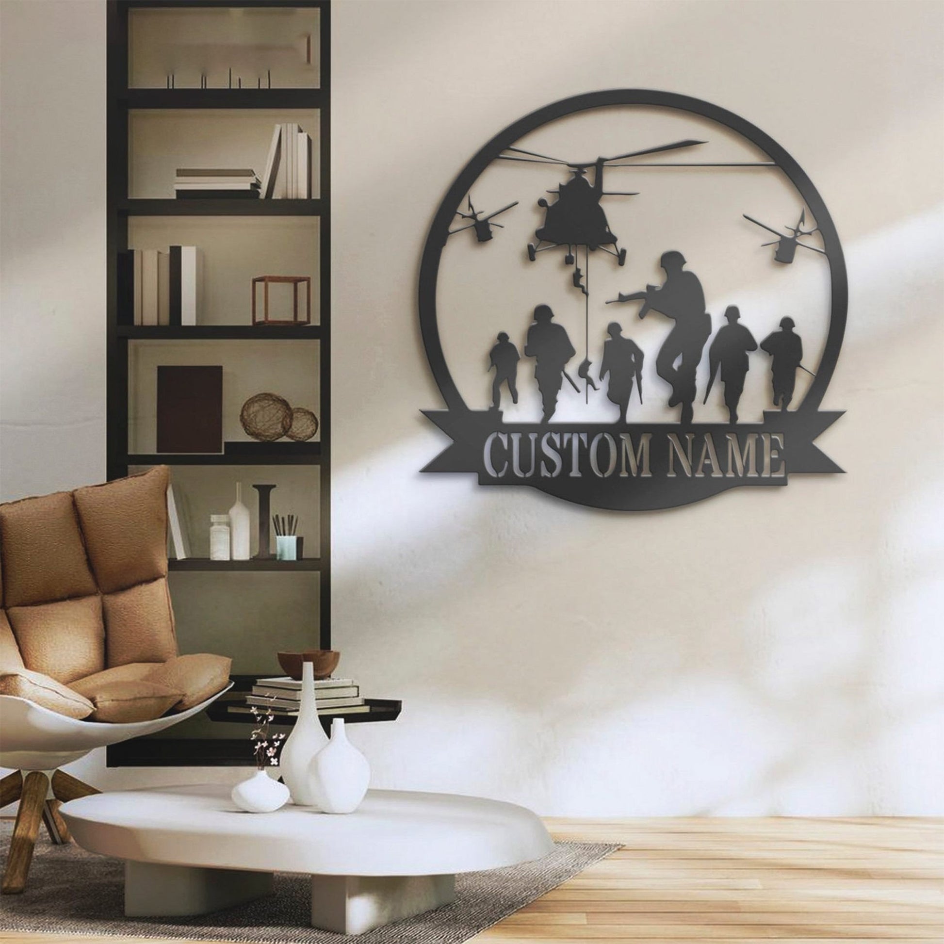 Premium Custom US Veteran Metal Signs VPVC901182, Gifts For US Veteran, US Soldier Helicopter Military Metal Wall Art, Personalized American Sign, Home Decor Veteran Patriotic Decoration