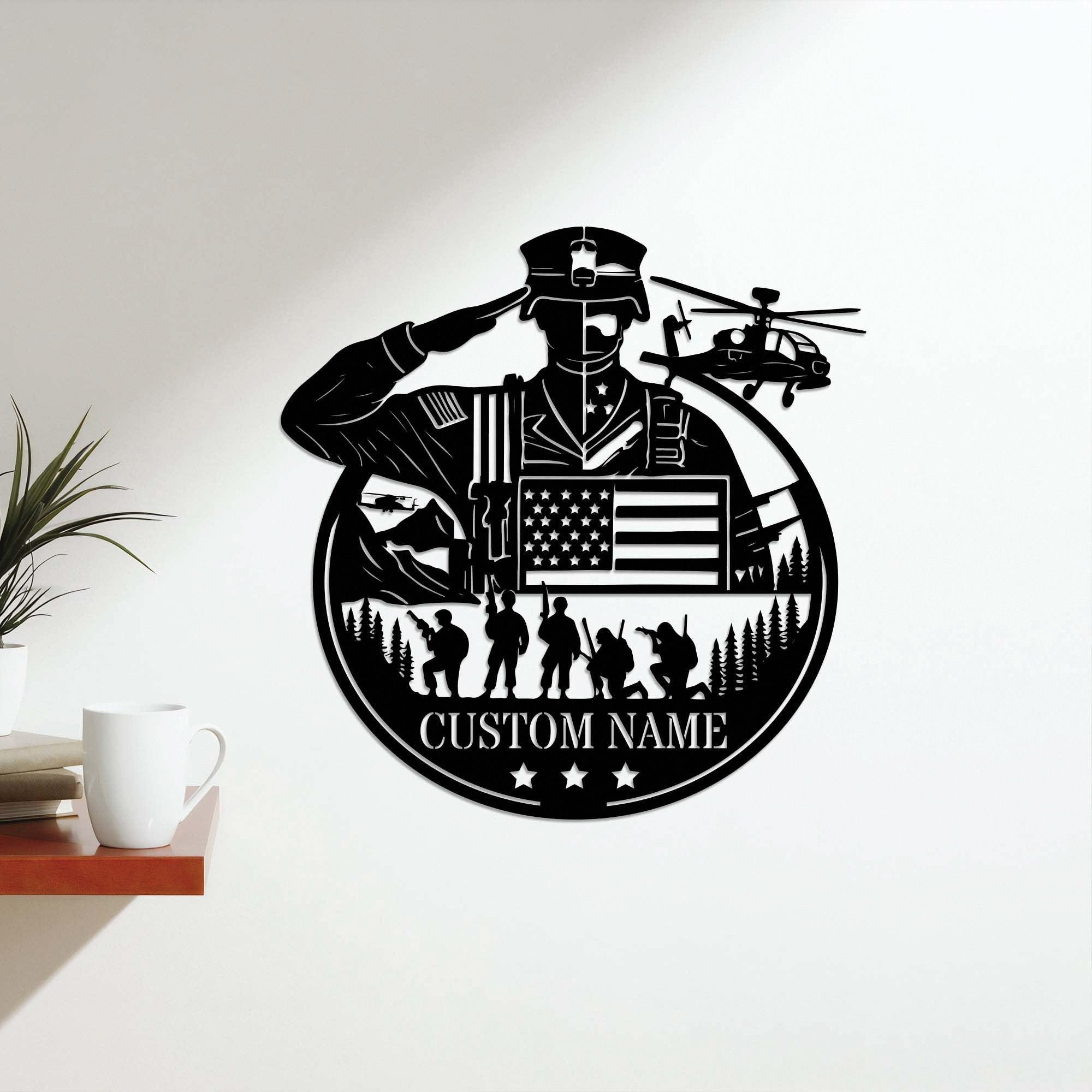 Premium Custom US Metal Signs VPVC901191, Gifts For US Veteran, Memorial Day Decor, Veterans Day Gift, Military Gift, Dad Gifts