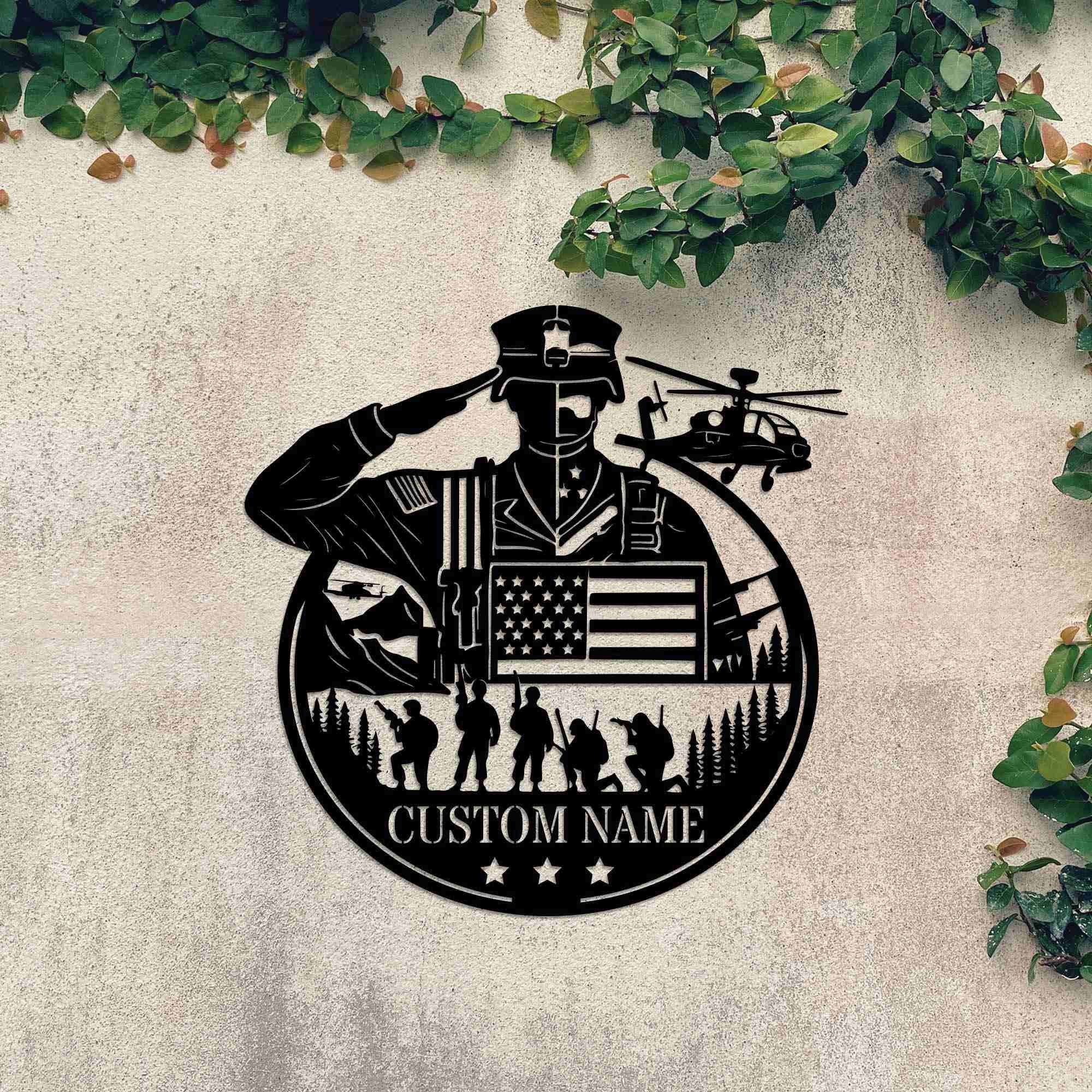 Premium Custom US Metal Signs VPVC901191, Gifts For US Veteran, Memorial Day Decor, Veterans Day Gift, Military Gift, Dad Gifts