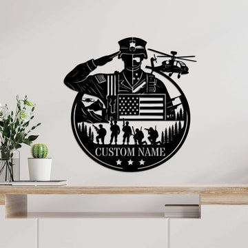 Premium Custom US Metal Signs VPVC901191, Gifts For US Veteran, Memorial Day Decor, Veterans Day Gift, Military Gift, Dad Gifts