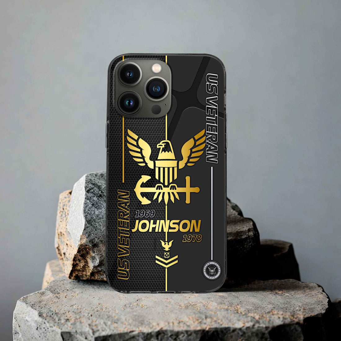 Unique Custom Name, Rank, Year US Navy Phone Case VPVC502702, Gifts For Navy Veteran, Gifts For Dad, For Husband, Best Gifts On Father's Day, Independence Day, Veterans Day.