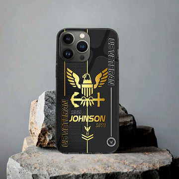 Unique Custom Name, Rank, Year US Navy Phone Case VPVC502702, Gifts For Navy Veteran, Gifts For Dad, For Husband, Best Gifts On Father's Day, Independence Day, Veterans Day.