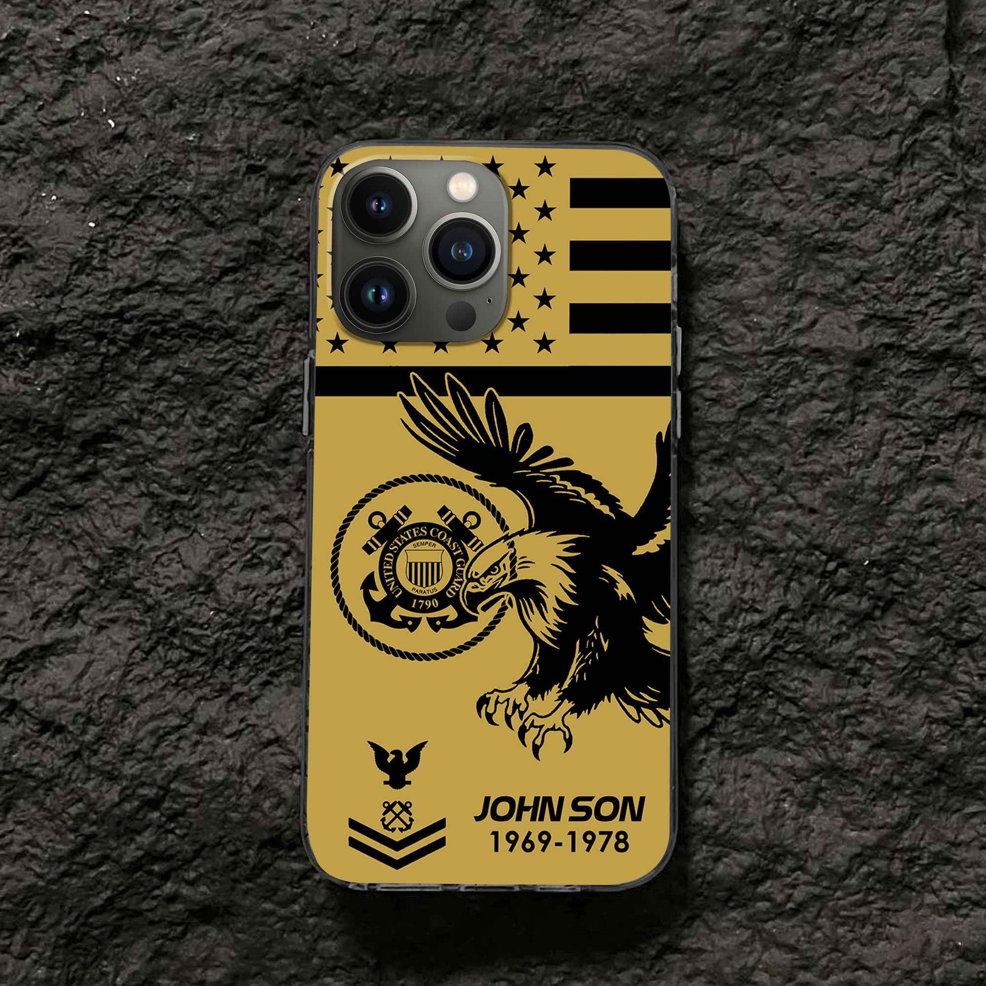 Premium Custom USCG Phone Case VPVC502805, Gifts For Coast Guard Veteran, Best Gifts On Father's Day, Armed Forces Day, Independence Day, Veterans Day.