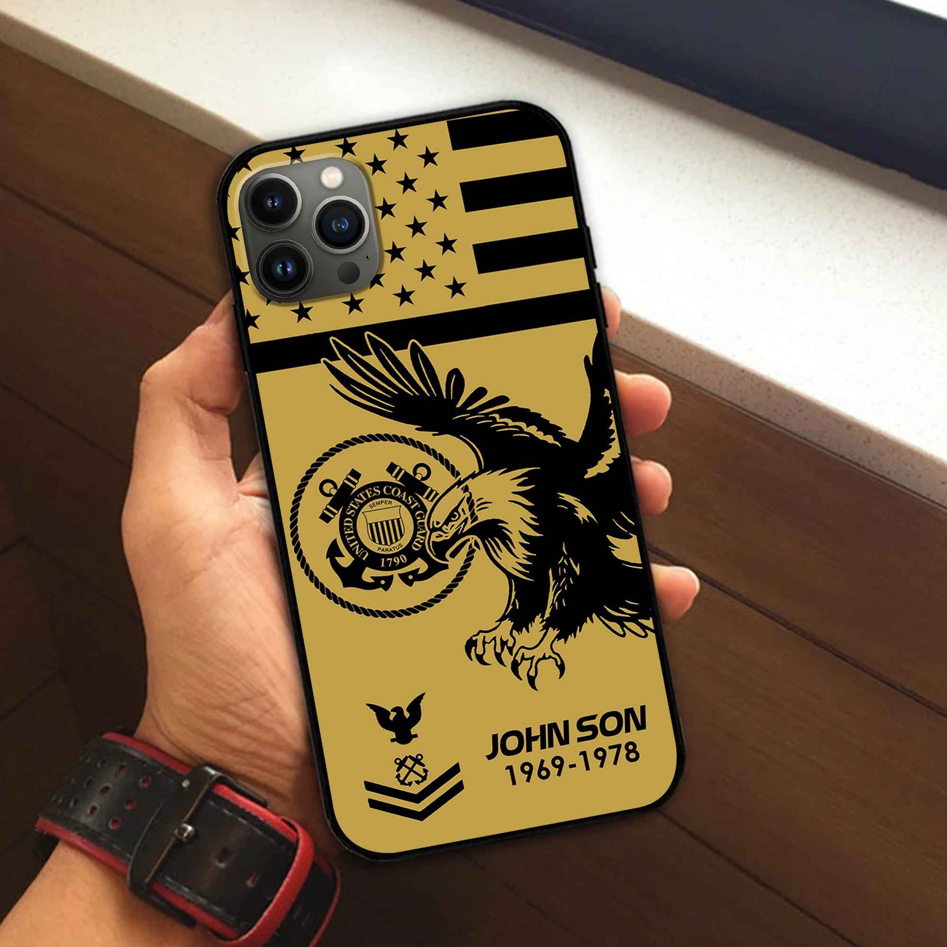 Premium Custom USCG Phone Case VPVC502805, Gifts For Coast Guard Veteran, Best Gifts On Father's Day, Armed Forces Day, Independence Day, Veterans Day.