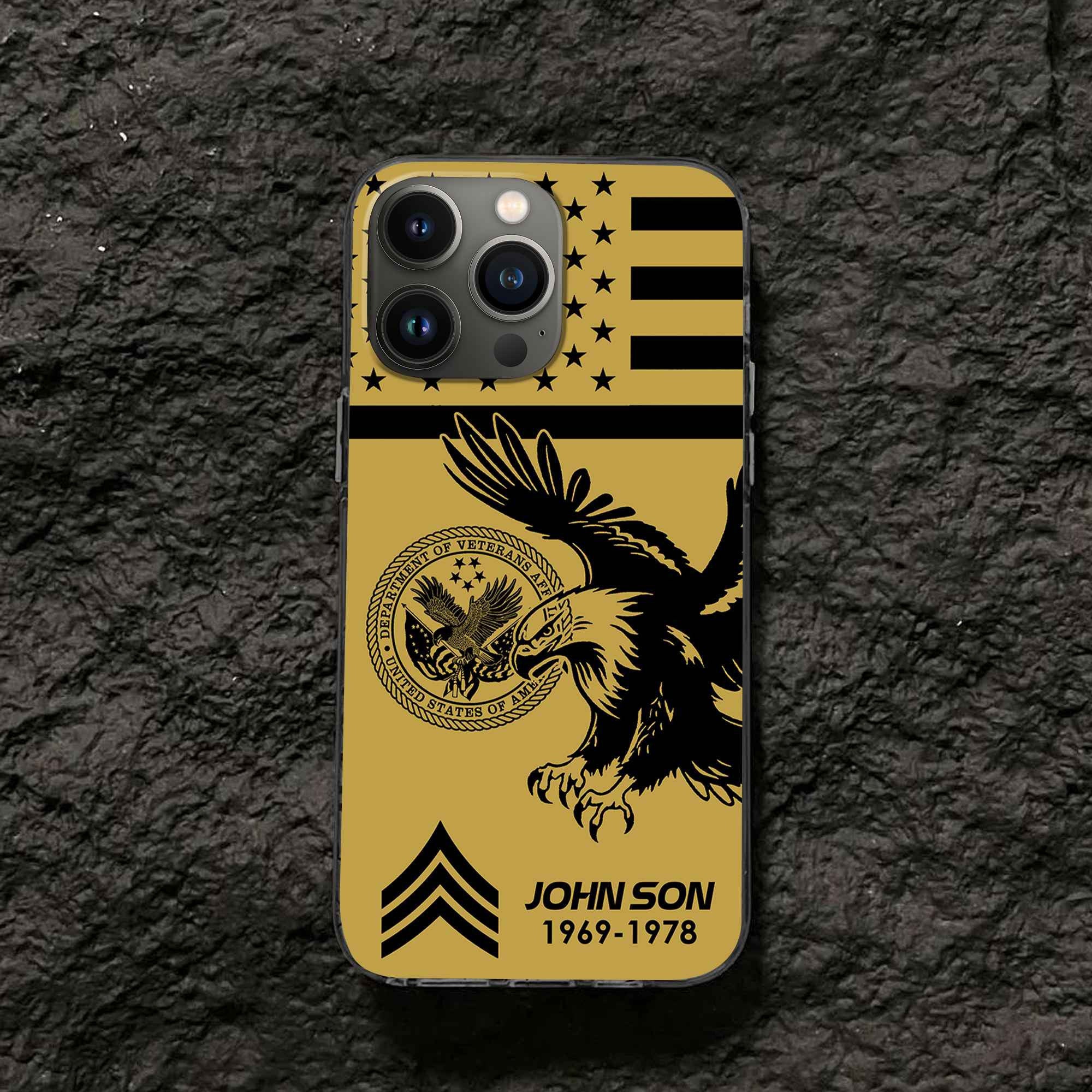 Premium Custom US Veteran Phone Case VPVC502807, Gifts For US Veteran, Best Gifts On Father's Day, Armed Forces Day, Independence Day, Veterans Day.