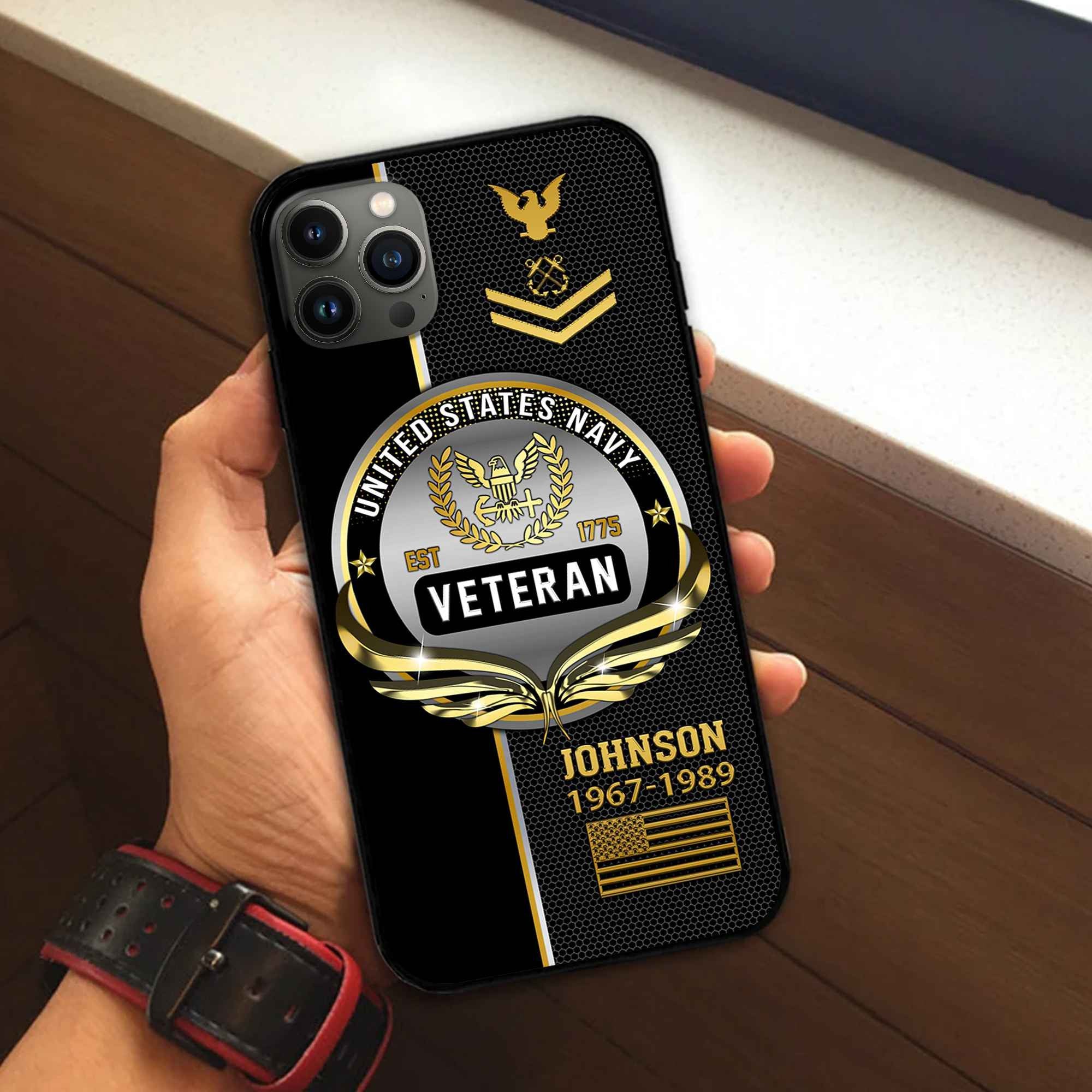 US Navy Custom Phone Case VPVC502902, Gifts For Navy Veteran, Best Gifts On Father's Day, Armed Forces Day, Independence Day, Veterans Day.