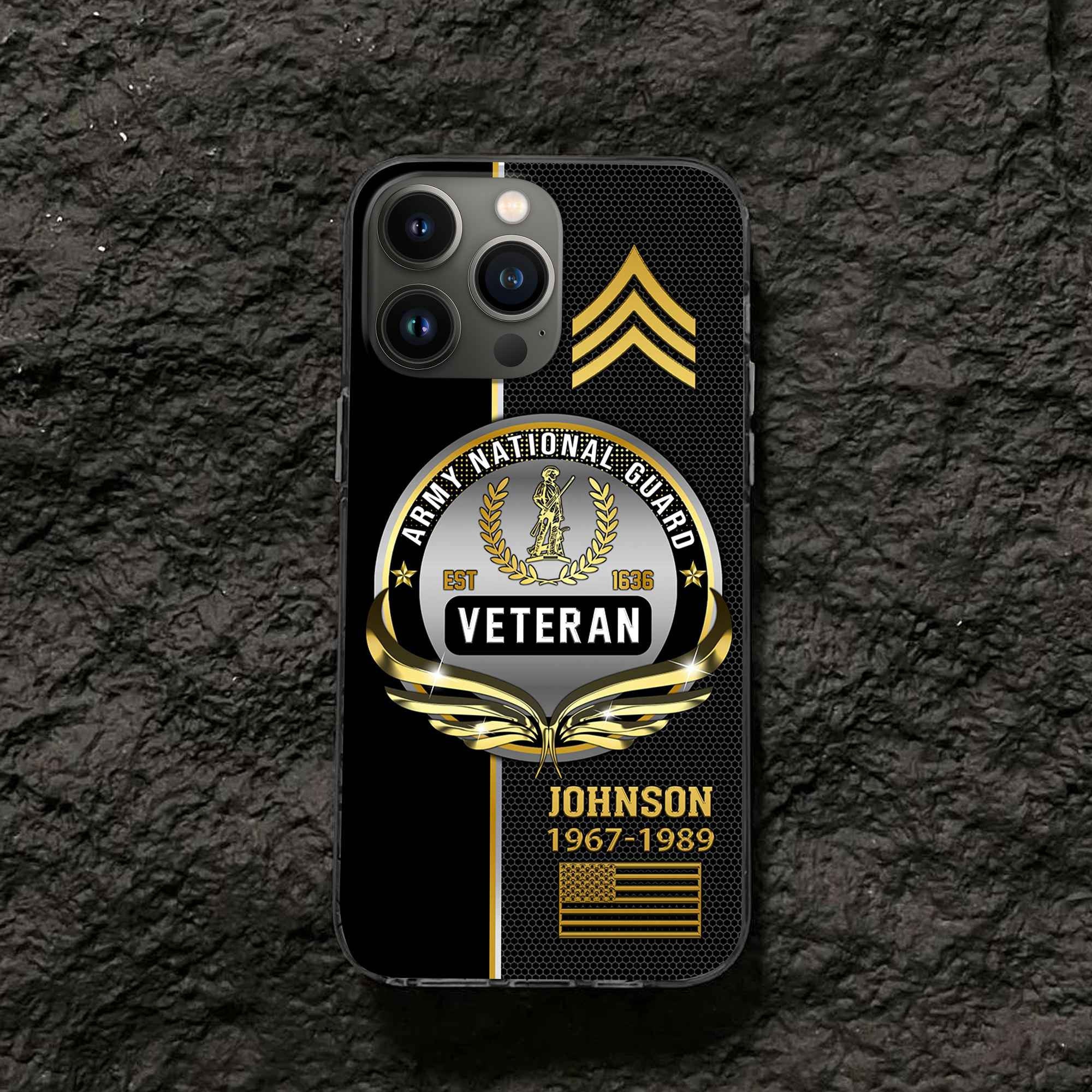 US Army National Guard Custom Phone Case VPVC502908, Gifts For Army National Guard Veteran, Best Gifts On Father's Day, Armed Forces Day, Independence Day, Veterans Day.