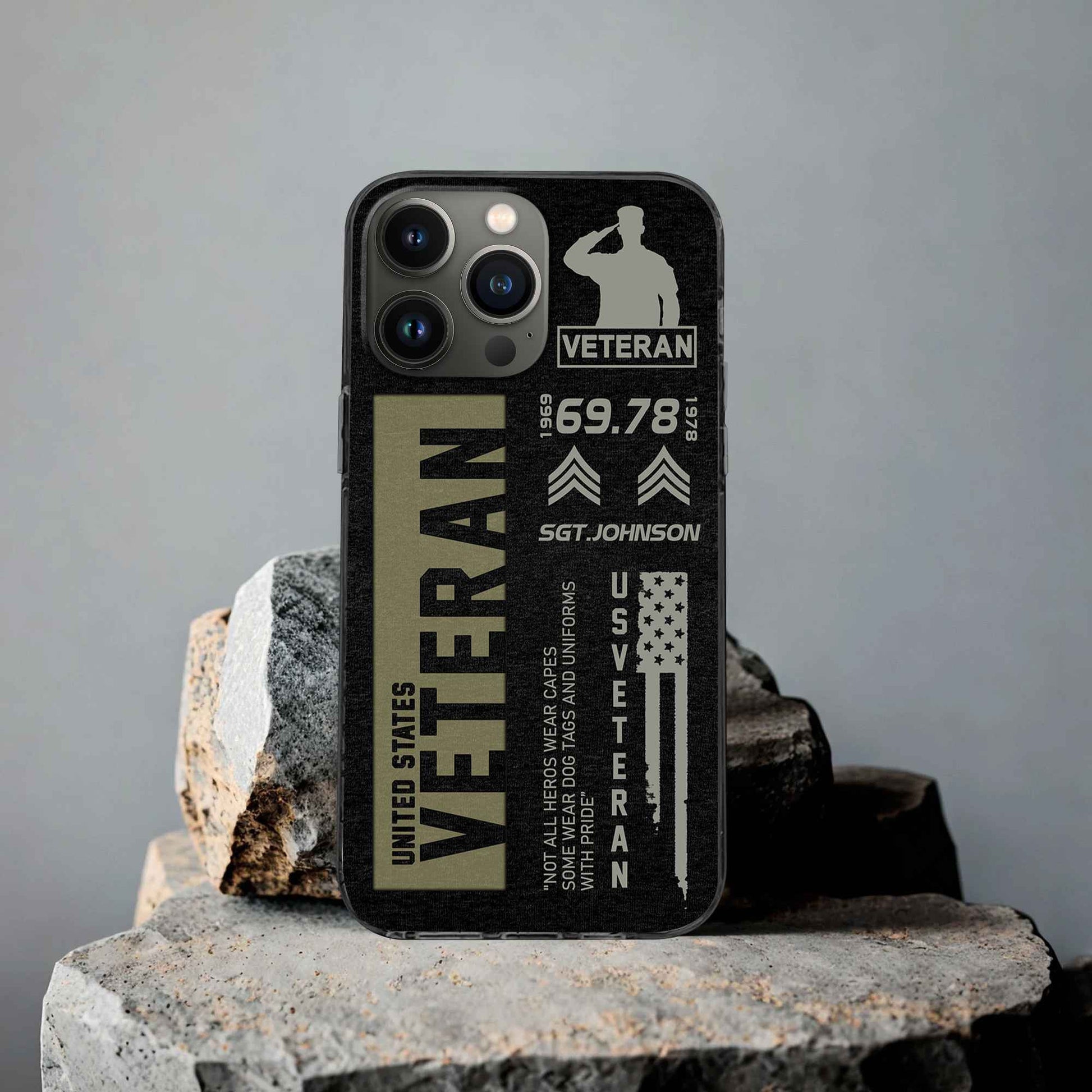 Premium US Veteran Phone Case VPVC503007, Custom Name, Rank, Year, Gifts For US Veteran, Best Gifts On Father's Day, Armed Forces Day, Independence Day, Veterans Day.