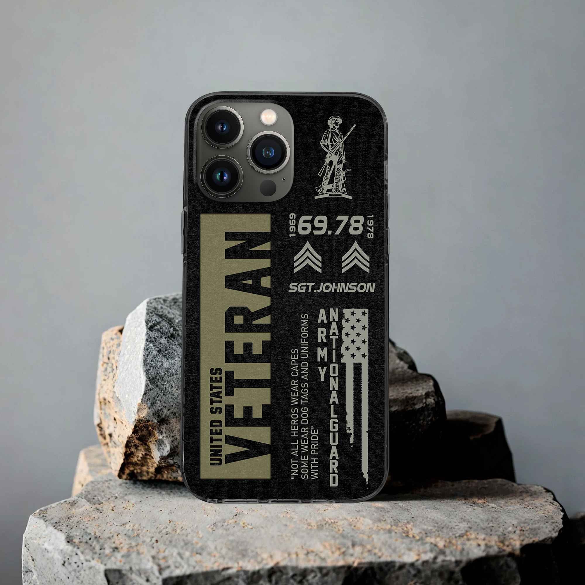 Premium US Army National Guard Phone Case VPVC503008, Custom Name, Rank, Year, Gifts For Army National Guard Veteran, Best Gifts On Father's Day, Armed Forces Day, Independence Day, Veterans Day.
