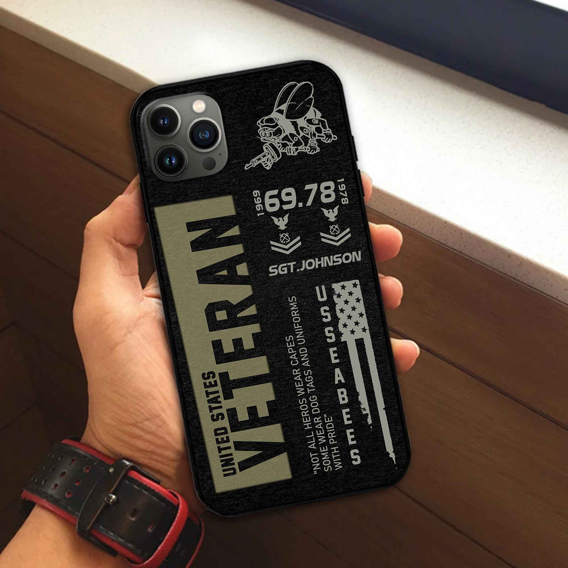 Premium US Seabees Phone Case VPVC503009, Custom Name, Rank, Year, Gifts For US Seabees, Best Gifts On Father's Day, Armed Forces Day, Independence Day, Veterans Day.