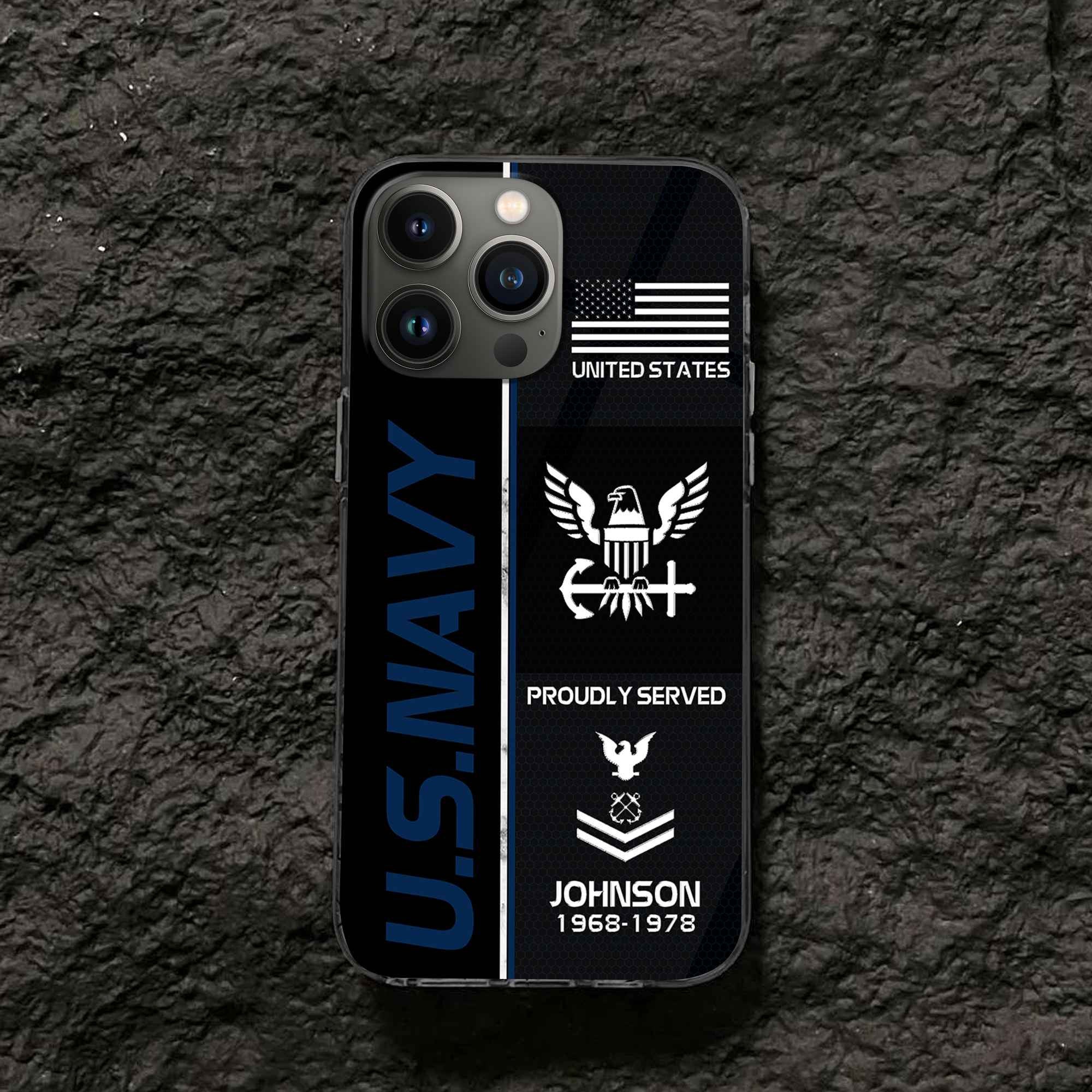 Premium Custom US Navy Phone Case VPVC503102, Gifts For Navy Veteran, Gifts For Dad, For Husband, Best Gifts On Father's Day, Armed Forces Day, Independence Day, Veterans Day.