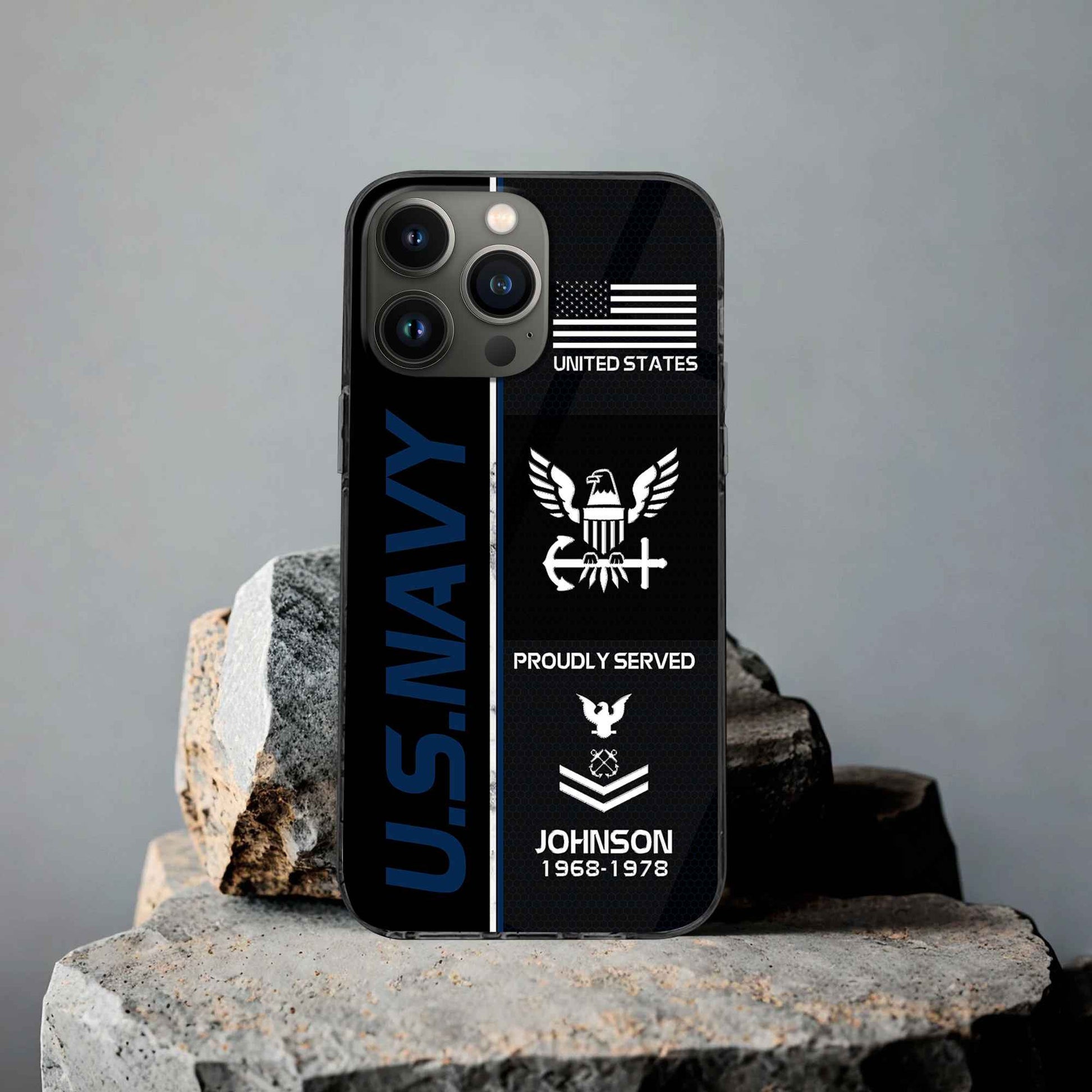 Premium Custom US Navy Phone Case VPVC503102, Gifts For Navy Veteran, Gifts For Dad, For Husband, Best Gifts On Father's Day, Armed Forces Day, Independence Day, Veterans Day.