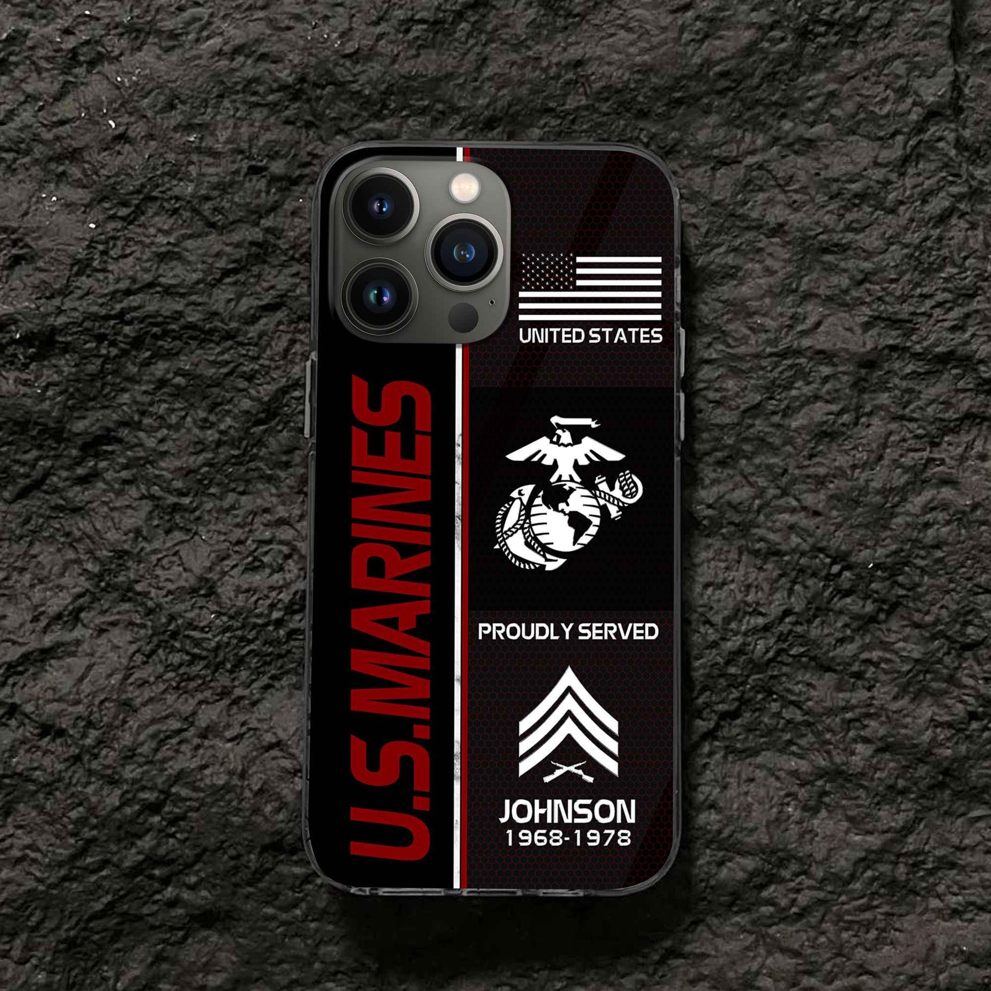 Premium Custom USMC Phone Case VPVC503103, Gifts For Marine Veteran, Gifts For Dad, For Husband, Best Gifts On Father's Day, Armed Forces Day, Independence Day, Veterans Day.