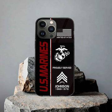 Premium Custom USMC Phone Case VPVC503103, Gifts For Marine Veteran, Gifts For Dad, For Husband, Best Gifts On Father's Day, Armed Forces Day, Independence Day, Veterans Day.
